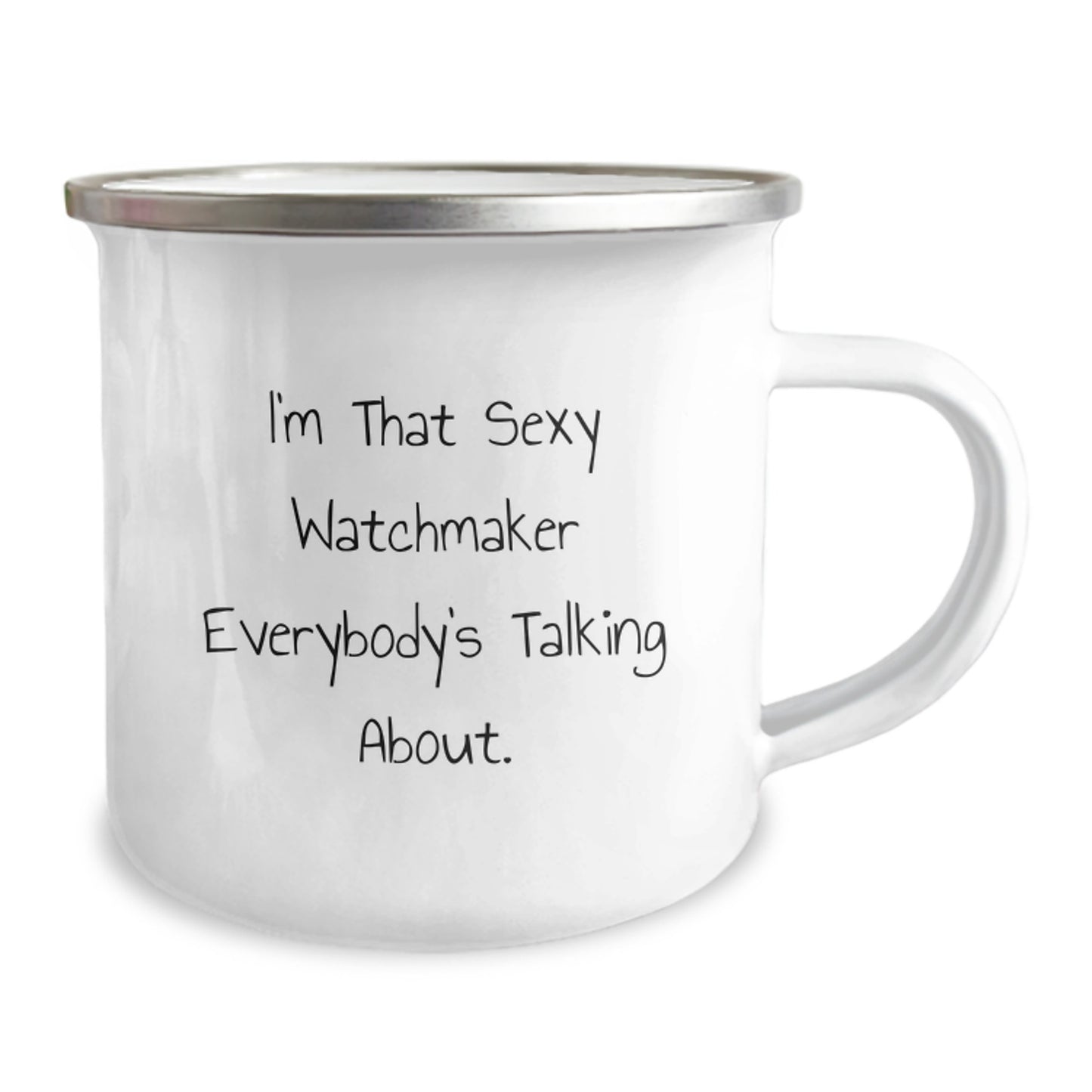 Funny Watchmaker Gifts from Men to Friends, Unique Christmas Unique Gifts for Watchmaker, Camping Mug for Watchmaker Enthusiasts - Image 2