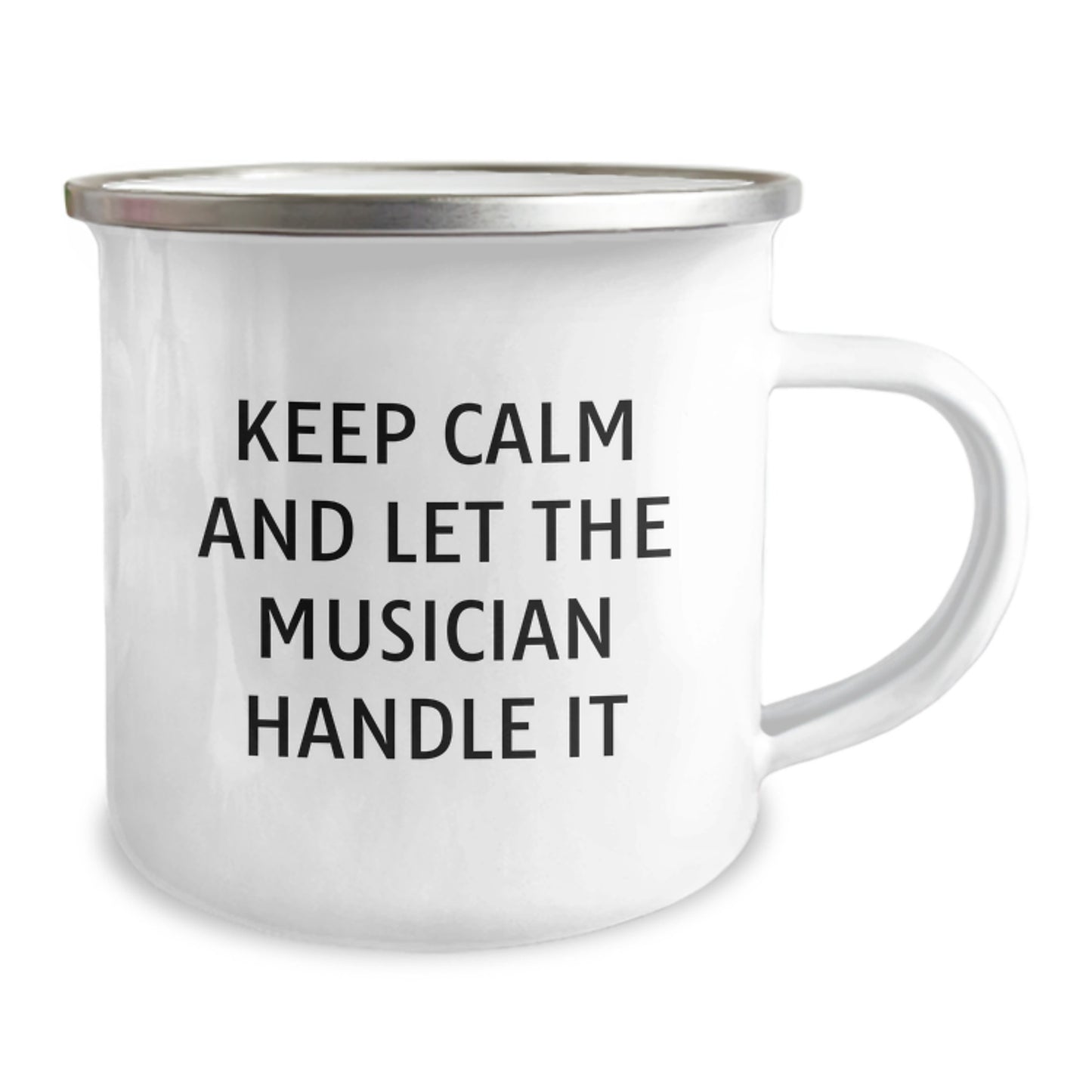 Funny Musician Gifts for Men, Women, Friends, Coworkers, Family - Keep Calm And Let The Musician Handle It Camping Mug - Image 2