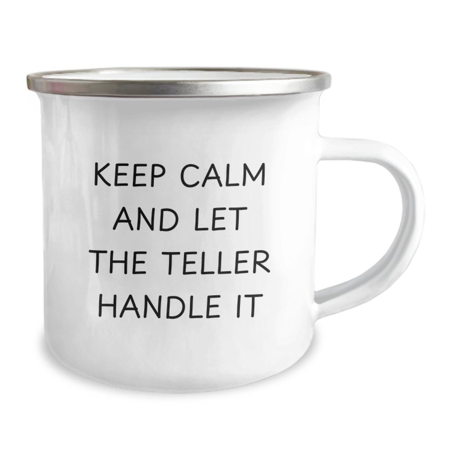 Funny Teller Camping Mug Keeps Calm and Let Teller Handle It Gifts for Men from Family - Image 2