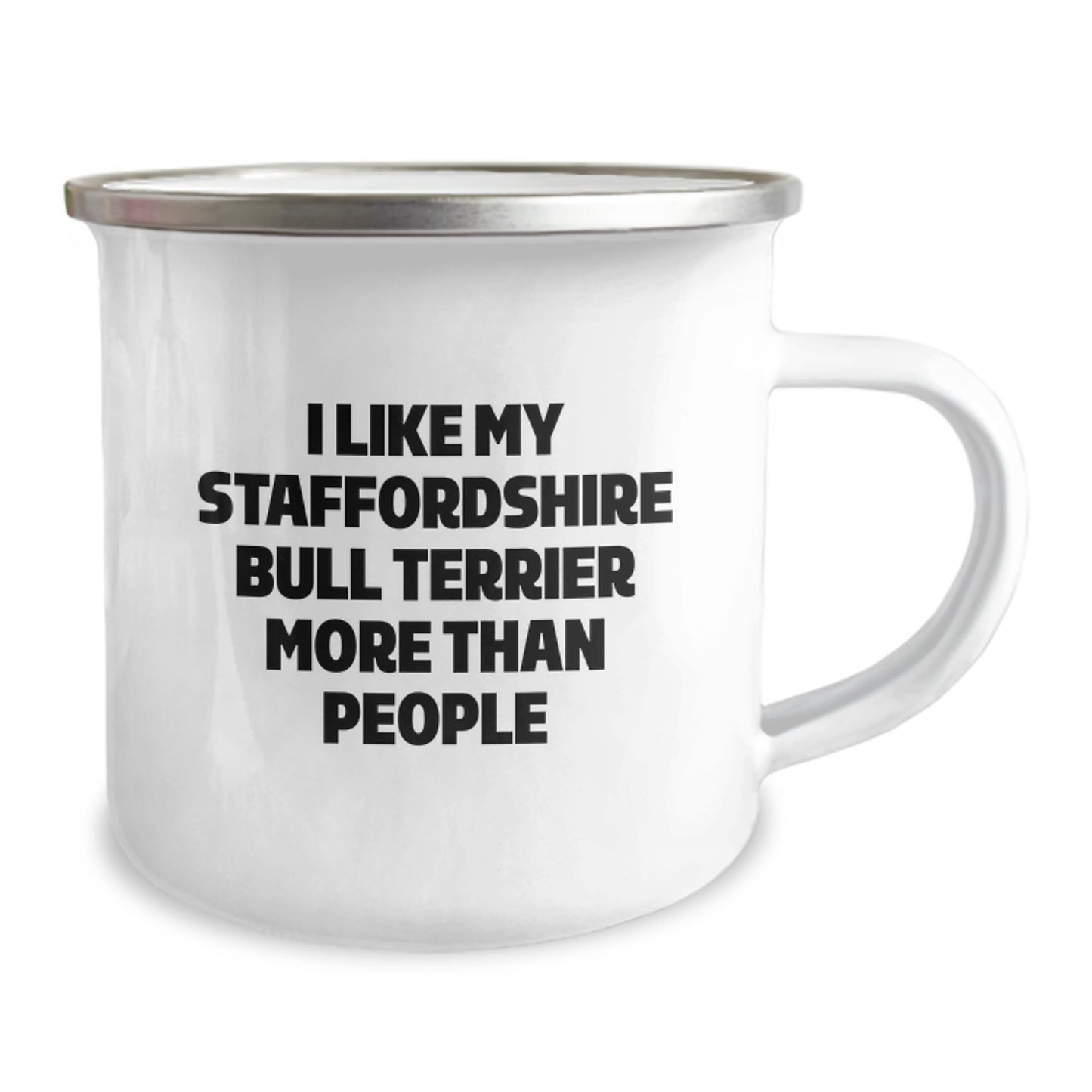 Staffordshire Bull Terrier Dog Lovers Gifts from Friends for Birthday, Funny Camping Mug - Image 2