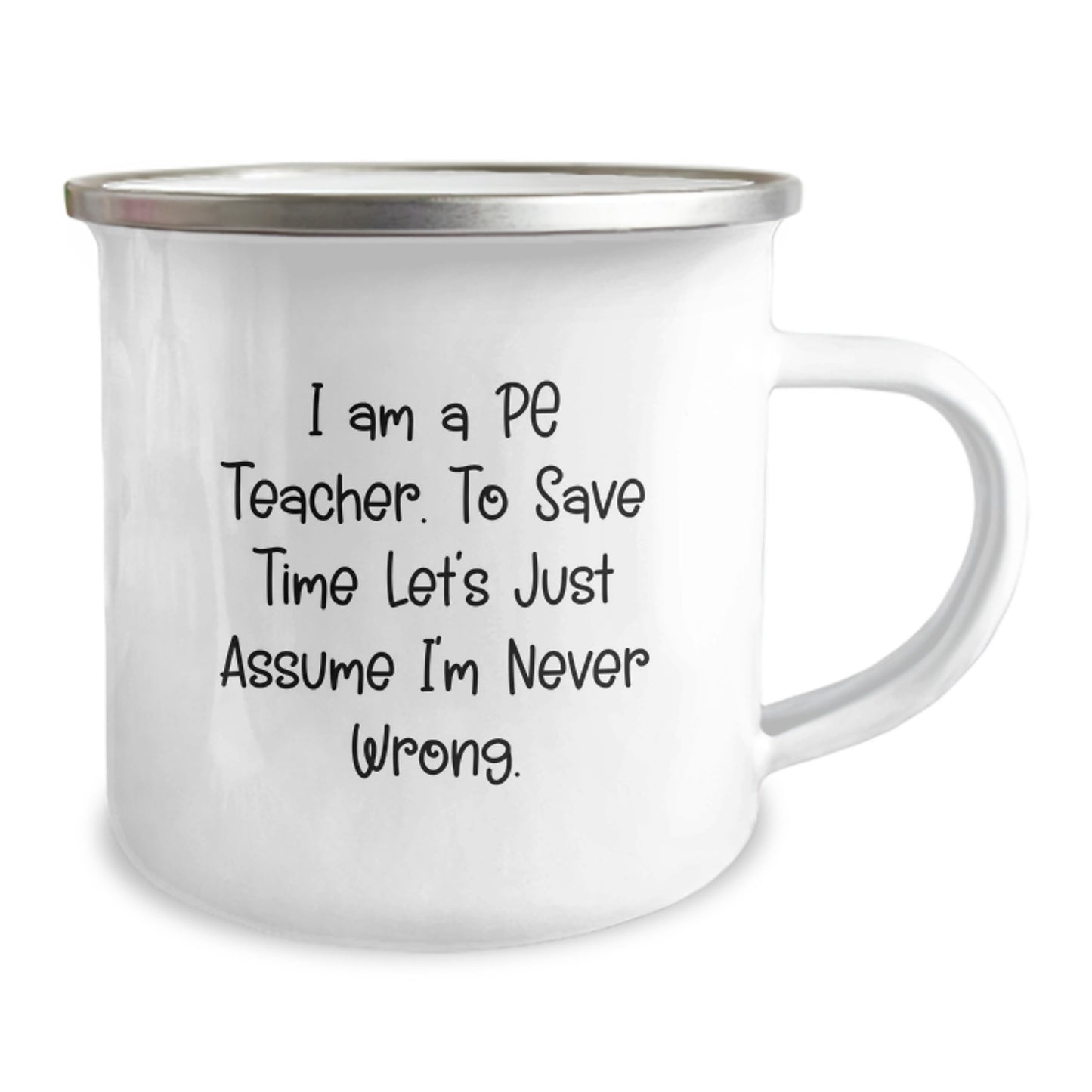 Funny PE Teacher Camping Mug Gifts from Friends to PE Teacher for Christmas - Image 2