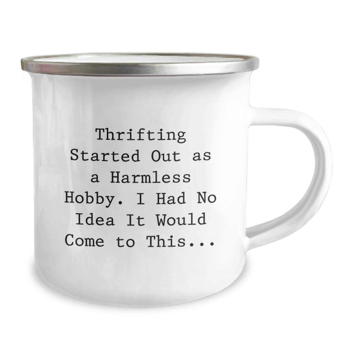 Thrifting Started Out As A Harmless Hobby Gifts from Friends for Thrifting Enthusiasts, Funny Camping Mug for Christmas Unique Gifts - Image 2