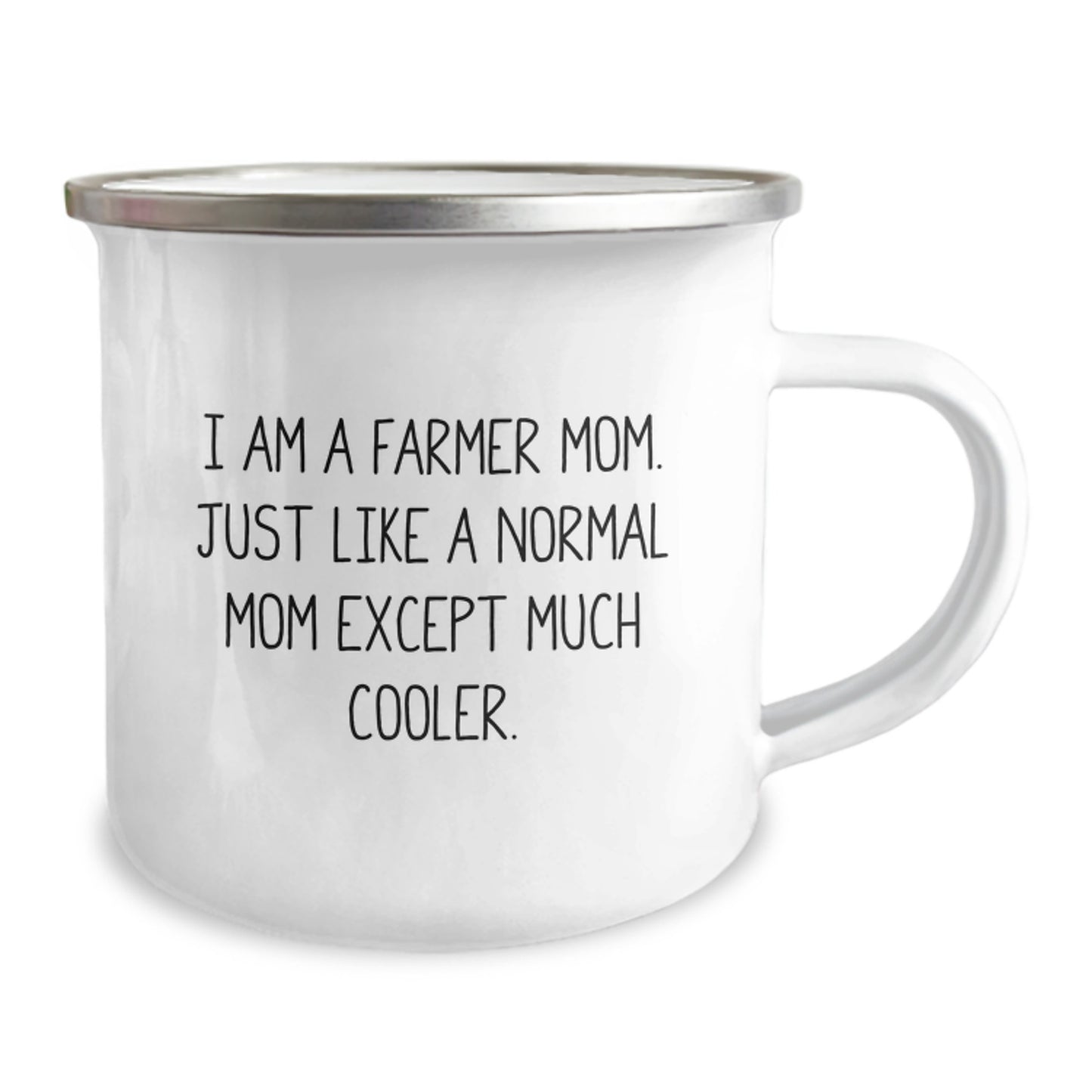 Funny Farmer Gifts for Men Women Friends Family - 'I Am A Farmer Mom' Camping Mug, Christmas Unique Gifts from Friends - Image 2