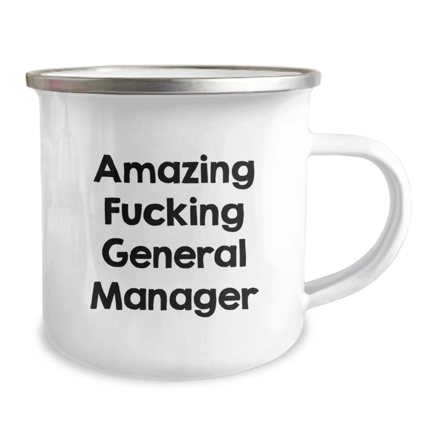 Funny General Manager Gifts for Men, Camping Mugs with 'Amazing F--king General Manager' Quote, Christmas Unique Presents from Family - Image 2
