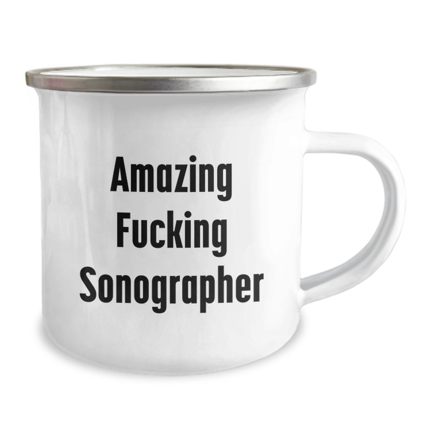 Funny Sonographer Christmas Mug Gifts from Friends and Family - Amazing 'F--king' Sonographer Lover - Image 2