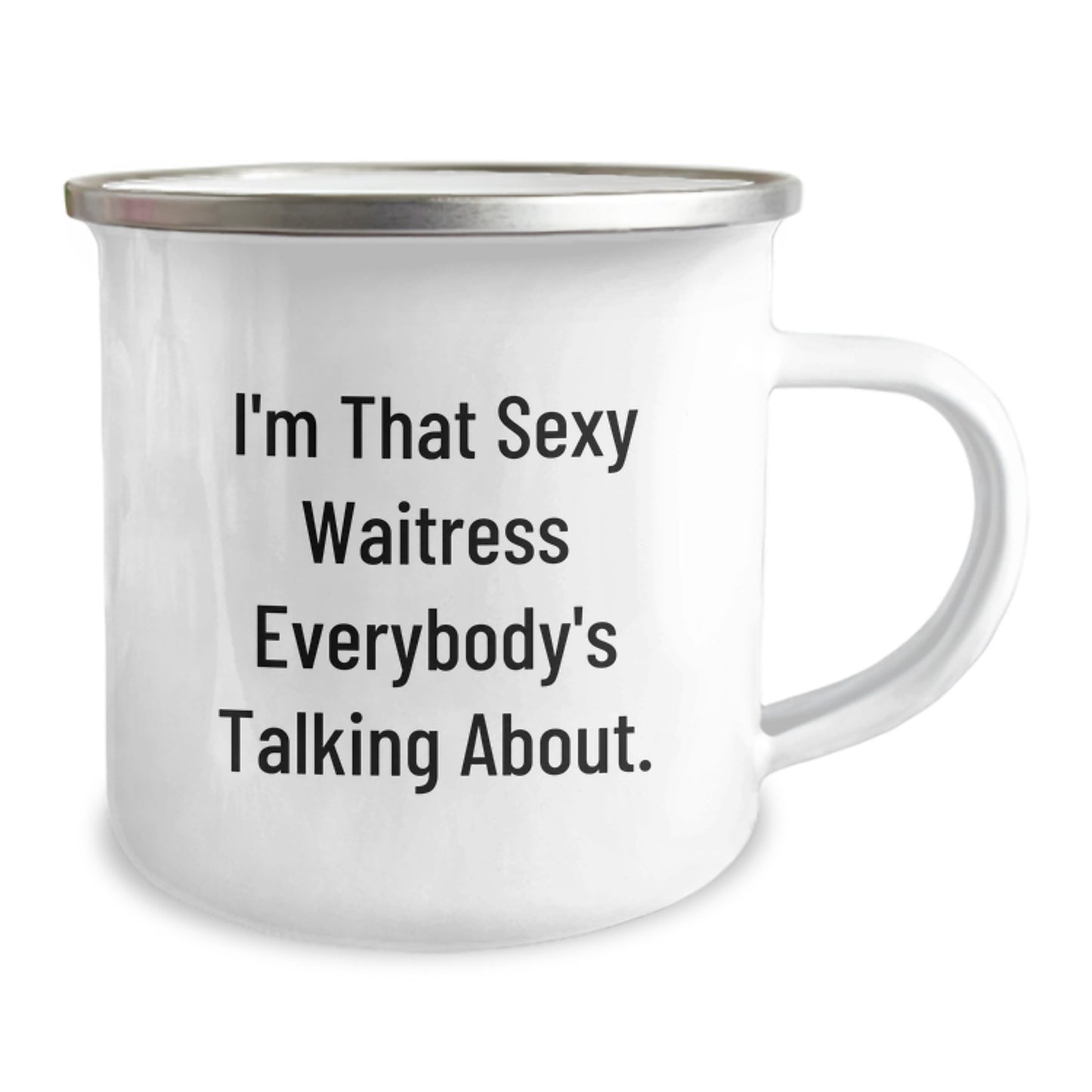 Funny Waitress Gifts for Coworkers, Christmas Unique Mugs with I'm That Sexy Waitress Everybody's Talking About. Quote, Gifts from Friends - Image 2