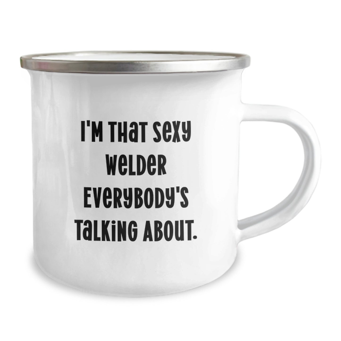 Funny Welder Gifts for Men, Christmas Unique Mugs for Friends from The Sexy Welder Everybody's Talking About, Camping Mug - Image 2