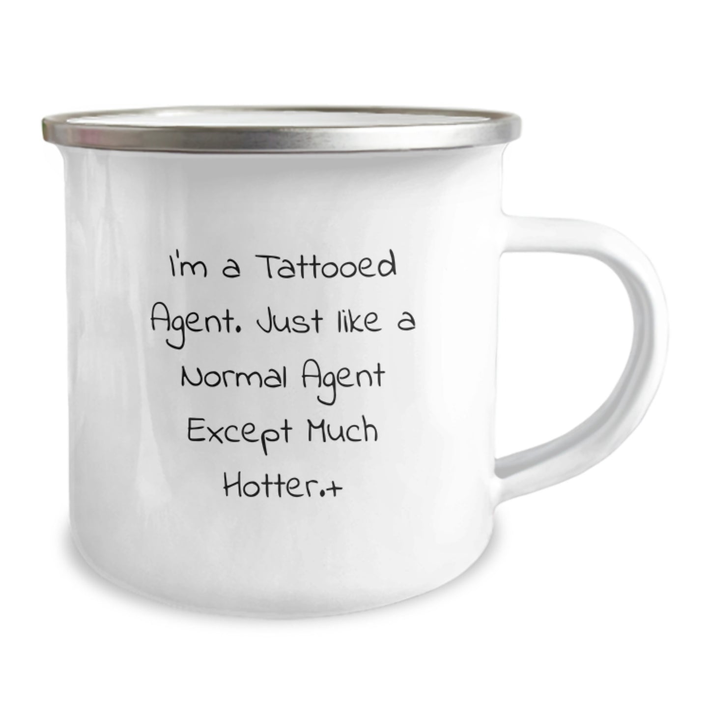 Funny Agent Gifts, Unique Agent Christmas Mugs, I'm A Tattooed Agent - Novelty Camping Mug for Men, Women, Coworkers, Family - Image 2