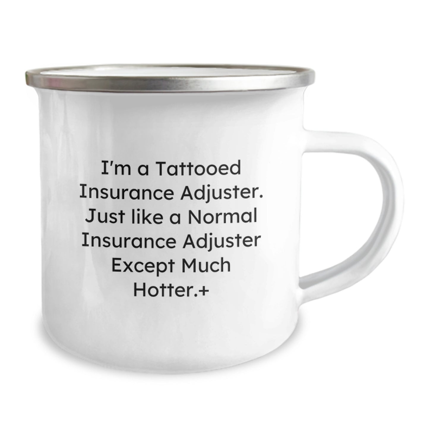Funny Gifts from Men to Insurance Adjuster Friends for Christmas Camping Mug - Image 2