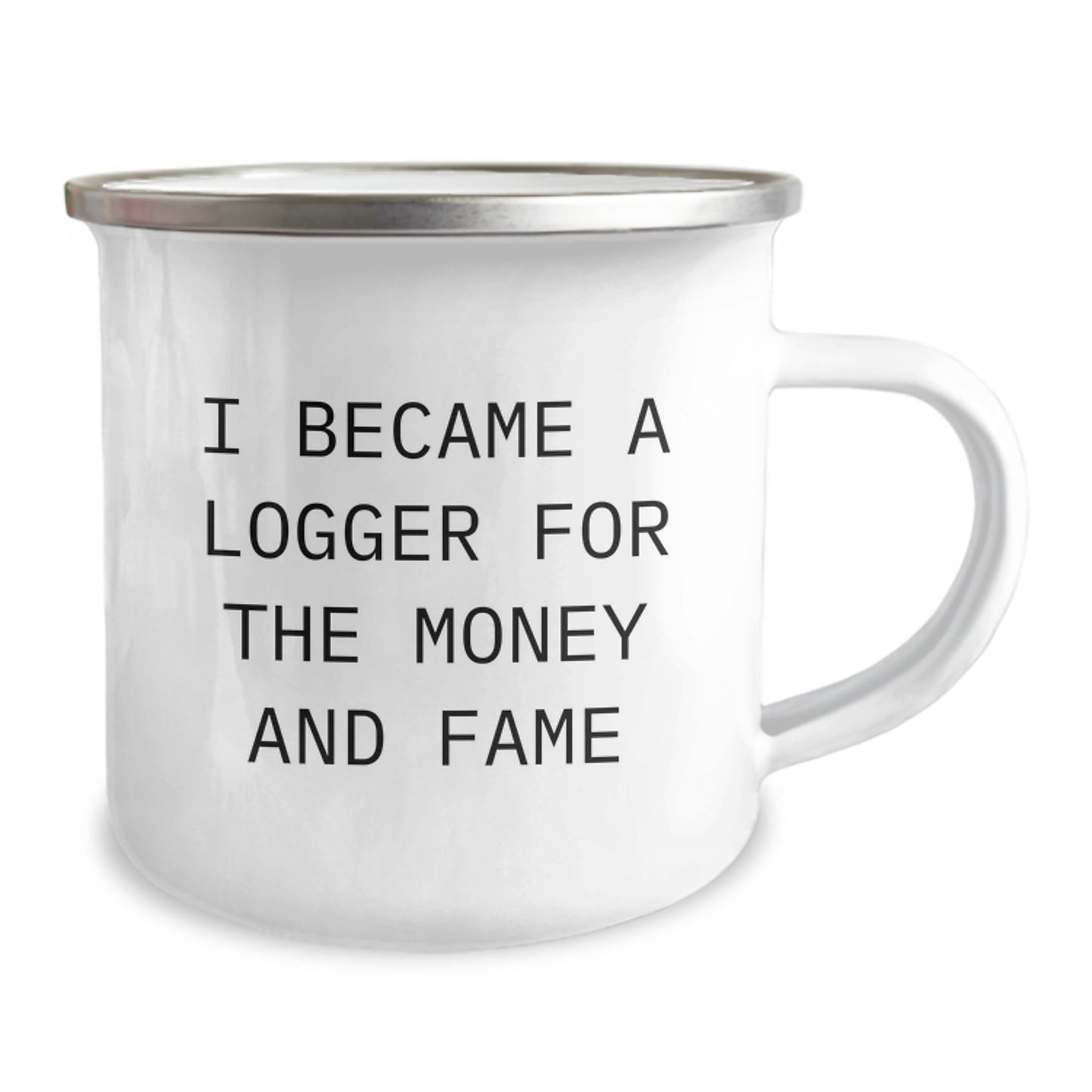 Logger Gifts For Men Funny Camping Mug I Became A Logger For The Money And Fame, Unique Christmas Unique Gifts, Gifts from Family, Logger Lover Mug - Image 2