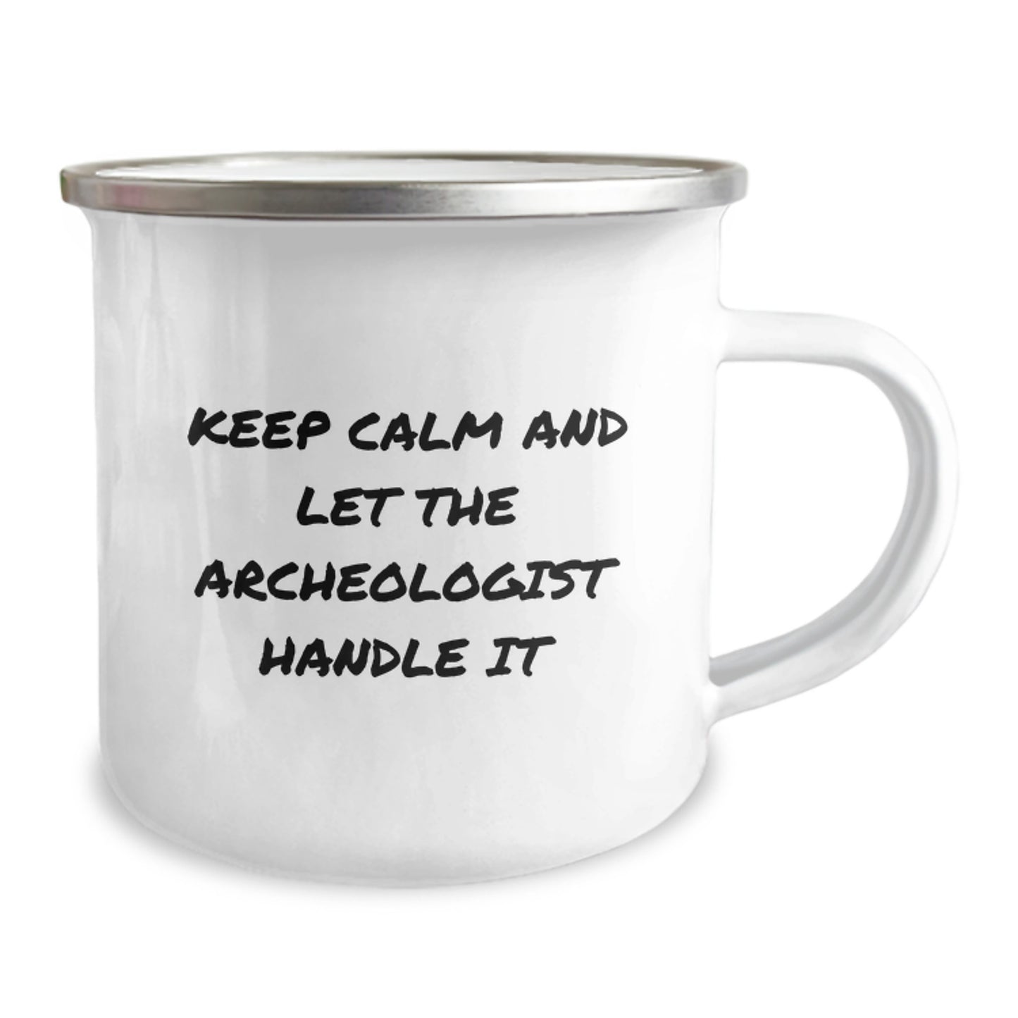 Funny Archeologist Gift for Friends - Keep Calm and Let the Archeologist Handle It Christmas Unique Gifts from Family to Archeologist Men - Image 2