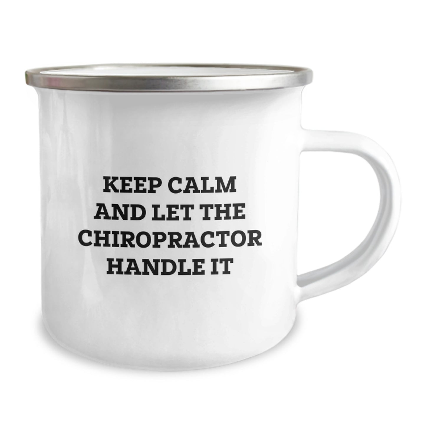 Funny Chiropractor Gifts for Christmas - Keep Calm And Let The Chiropractor Handle It - Camping Mug for Chiropractor Men Friends Family - Image 2