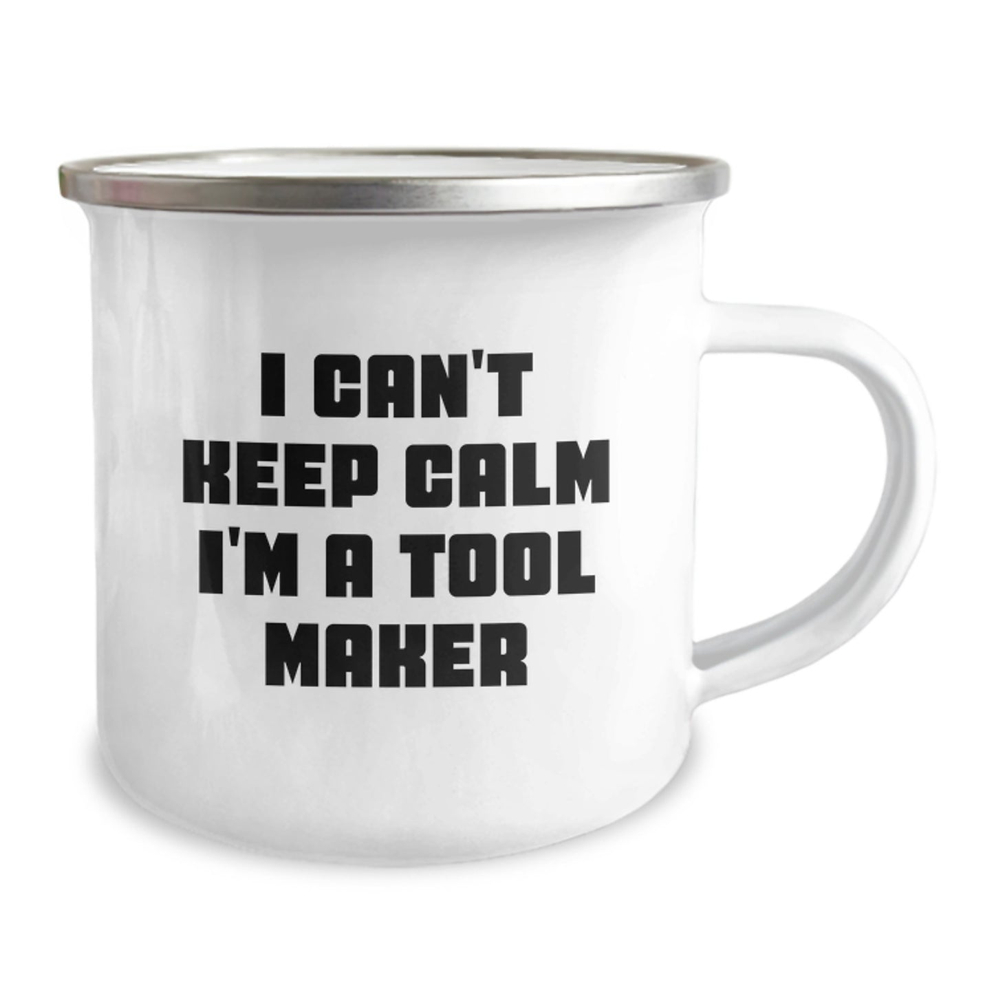 Funny Tool Maker Gifts from Friends, Unique Camping Mug for Tool Makers' Christmas, 'I Can't Keep Calm I'm A Tool Maker' - Image 2