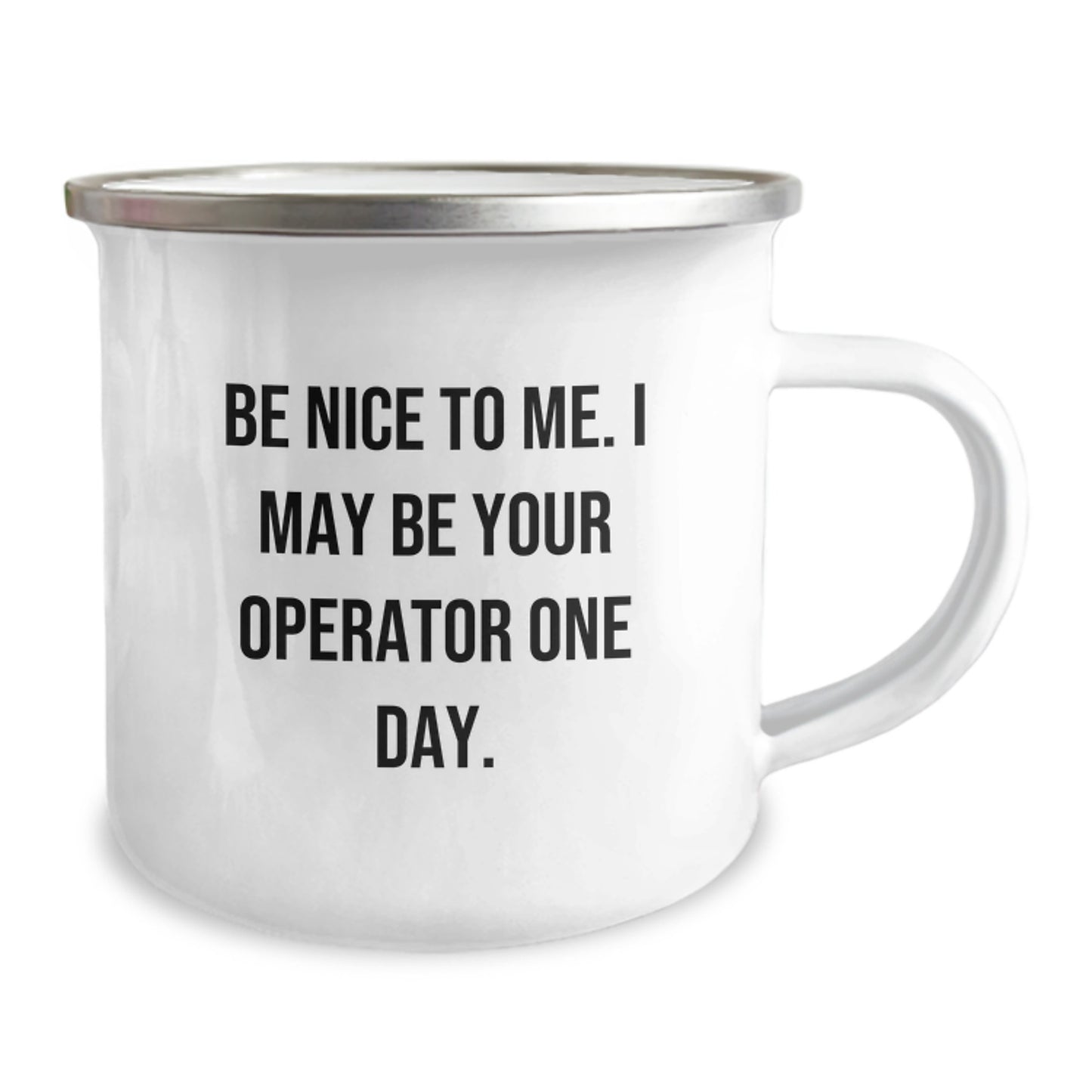Funny Operator Camping Mug Gifts from Men to Operator Friends, Christmas Unique Operator-Themed Coffee Mugs for Operator Enthusiasts, Operator Operator Camping Mug - Image 2