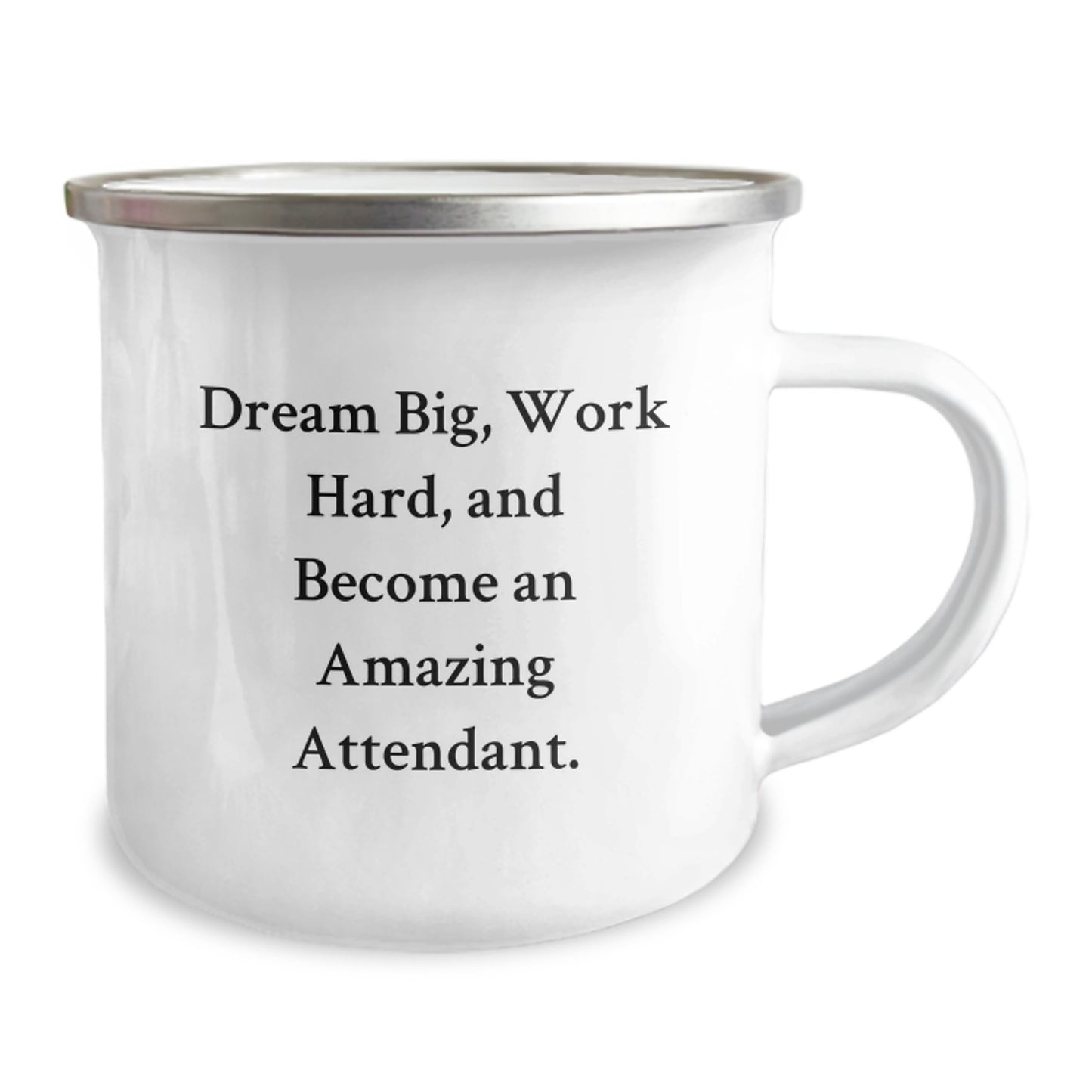 Funny Attendant Gifts from Men to Friends, Become an Amazing Attendant Camping Mug, Inspirational Quote for Attendant - Image 2