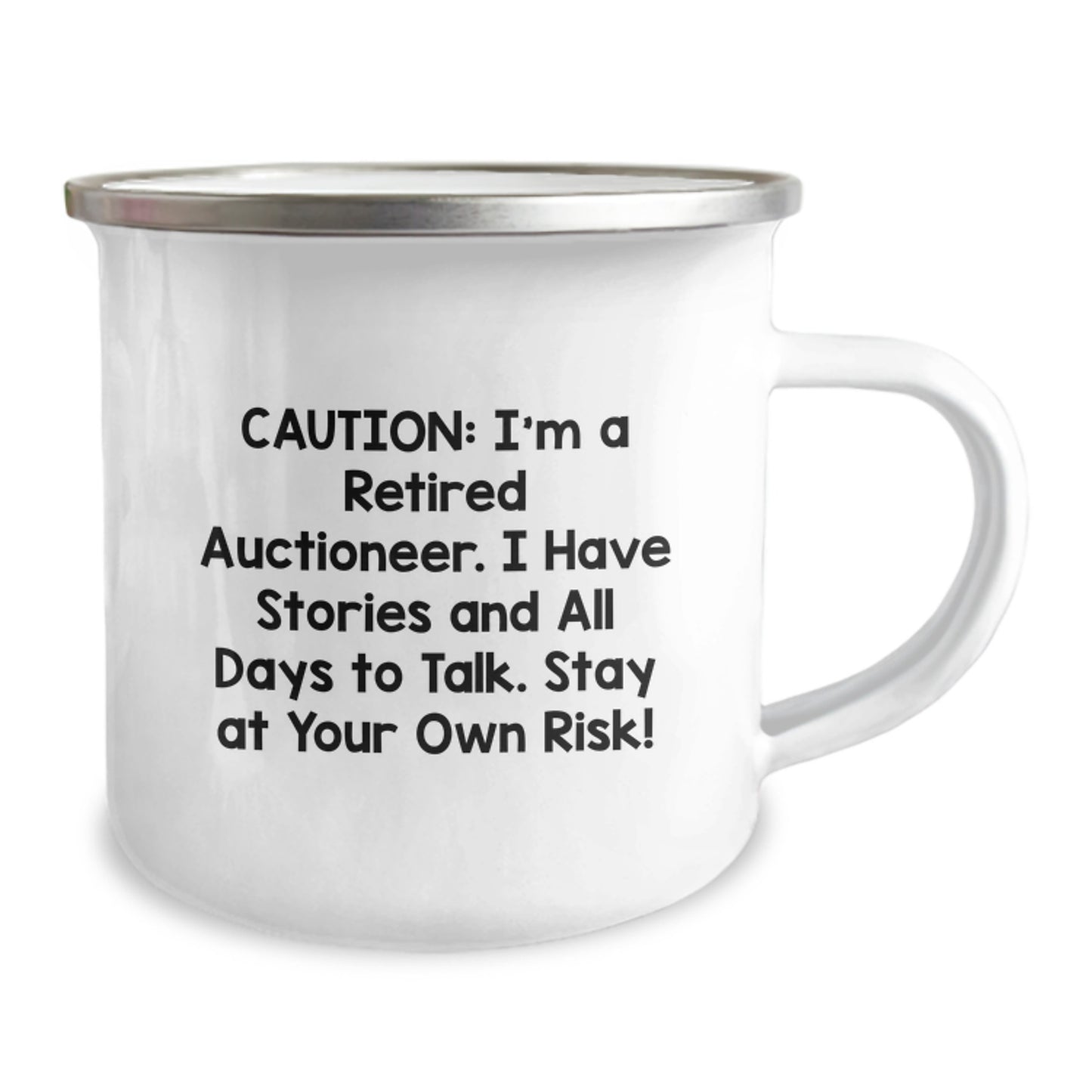 Funny Auctioneer Camping Mug for Men, Unique Gifts from Friends to Colleagues, Christmas Unique Gifts for Auctioneers - Image 2