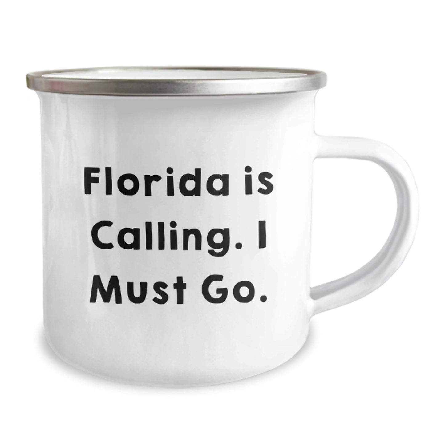Florida Camping Mug, Gifts from Friends, Funny Quote 'Florida Is Calling. I Must Go.' - Christmas Unique Gifts for Men Women - Image 2