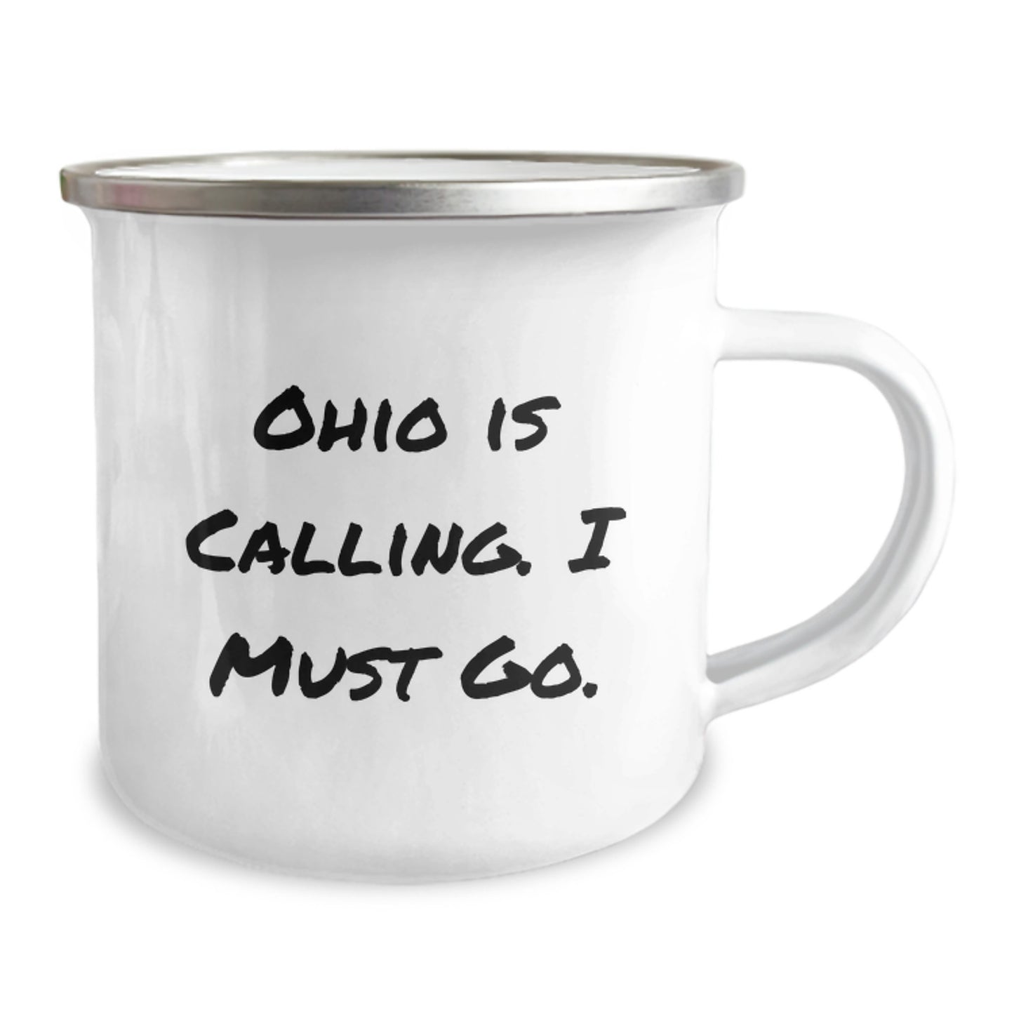 Funny Ohio Gifts for Friends from Ohio Is Calling I Must Go Camping Mug Christmas Unique Gifts - Image 2