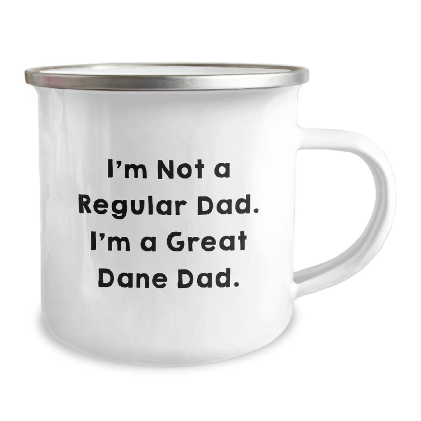 Funny Great Dane Dog Camping Mug, Gifts for Great Dane Dad, Christmas Unique Gift from Men to Family - Image 2