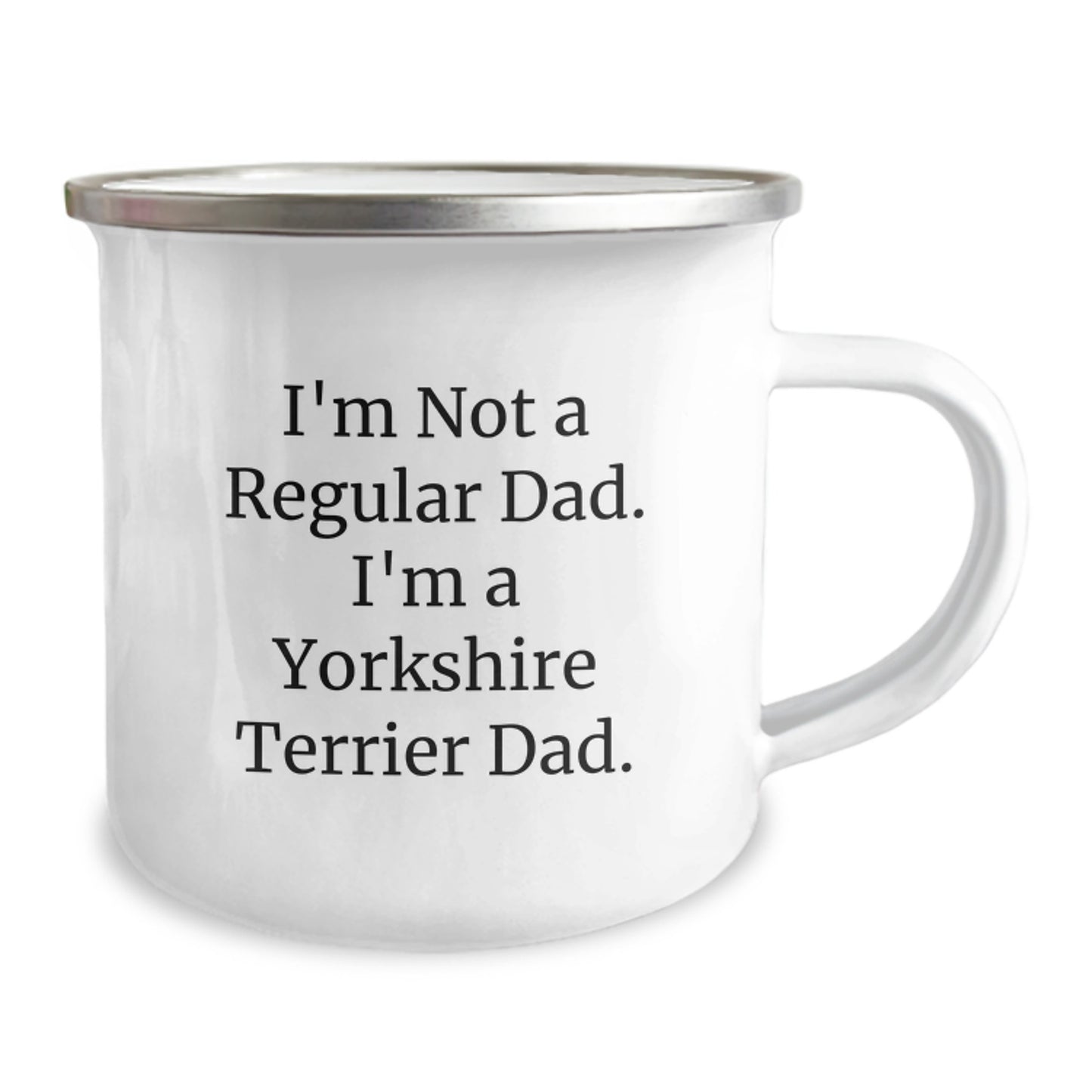 Funny Yorkshire Terrier Dog Gifts for Dad, Camping Mug, Unique Christmas Unique Gifts from Men to Yorkshire Terrier Dog Owners - Image 2