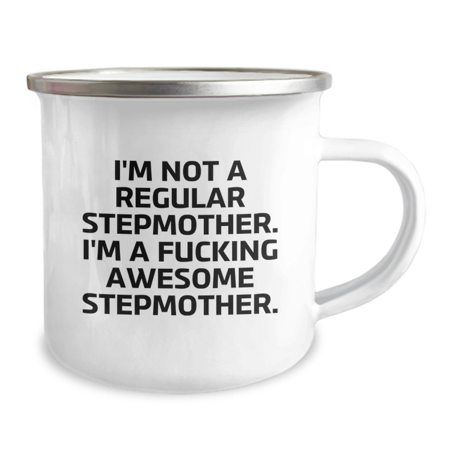 Funny Stepmother Gifts for Her, Stepmother Camping Mug with 'I'm A F--king Awesome Stepmother' Quote, Unique Christmas Unique Gifts from Family to Stepmother - Image 2