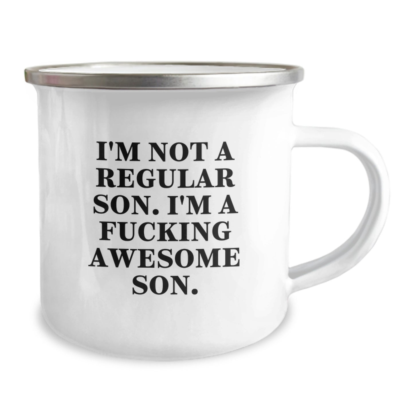 Funny Son Gifts from Men to Son, Unique Camping Mug for Son, Christmas Unique Gifts for Him - Image 2