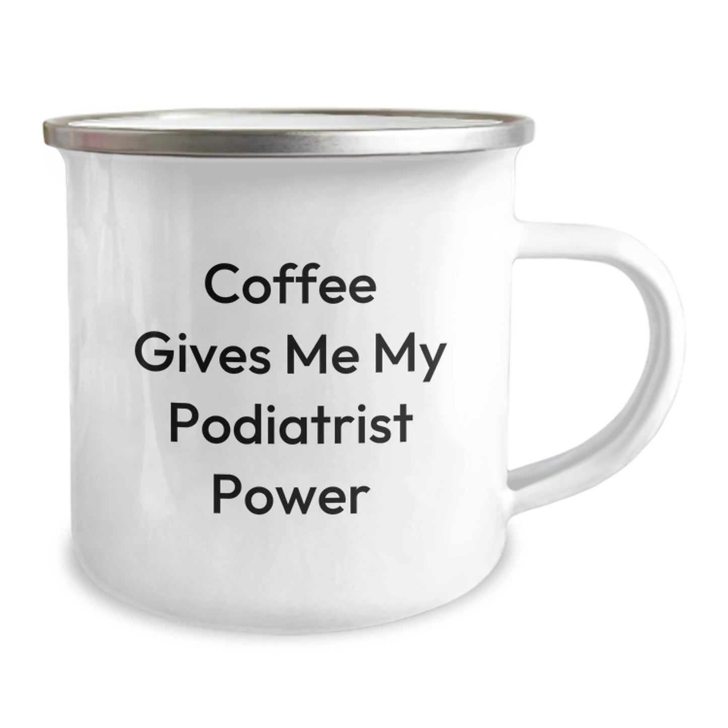 Funny Podiatrist Gifts for Men from Family - Coffee Gives Me My Podiatrist Power Camping Mug, Unique Christmas Unique Gifts for Podiatrist Friends - Image 2