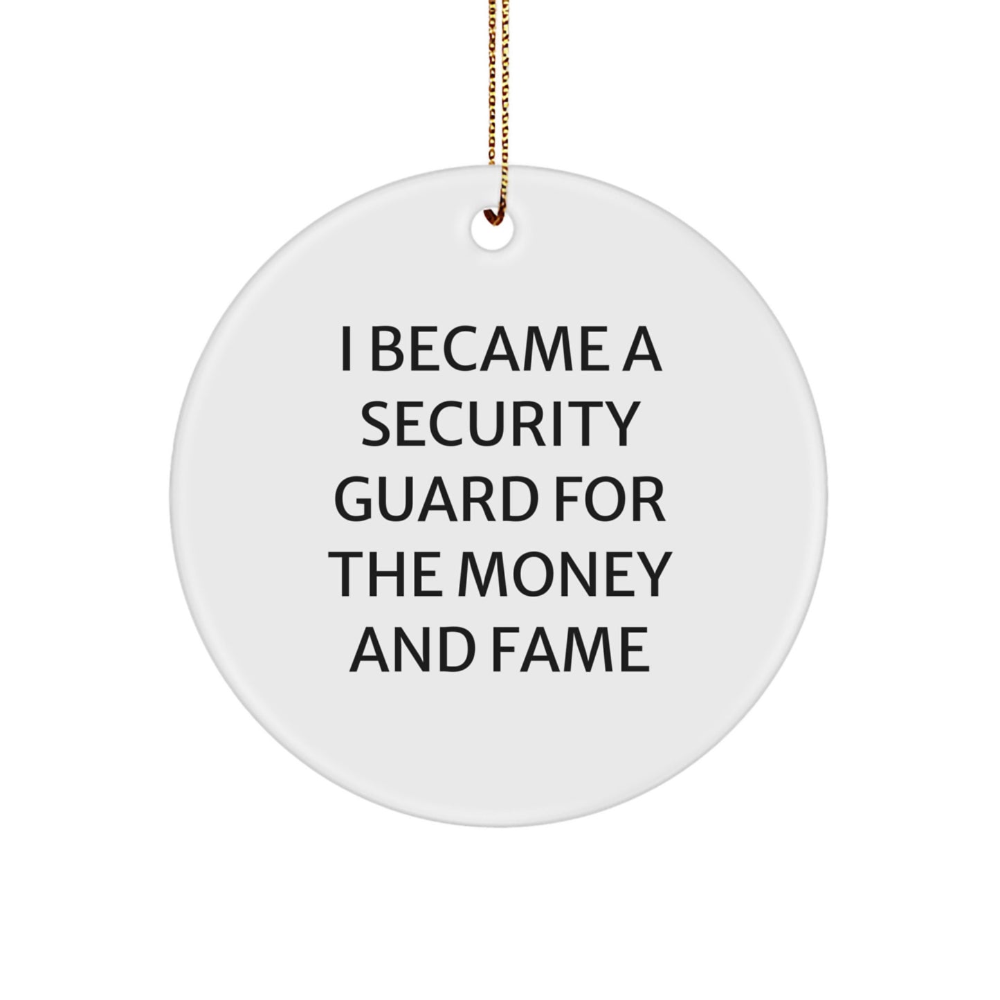 Funny Security Guard Gifts from Men to Family Members for Christmas Unique Ornaments - Image 1