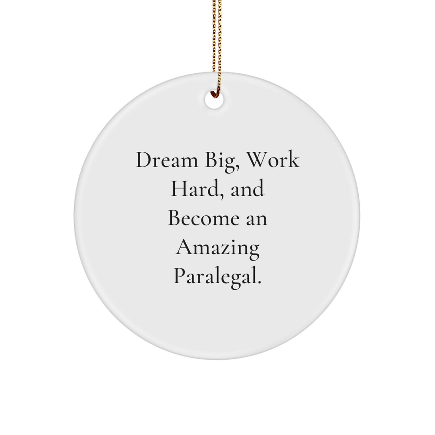 Funny Paralegal Circle Ornament Gifts from Friends for Paralegal Colleagues - Christmas Unique Inspirational Gift - Image 1