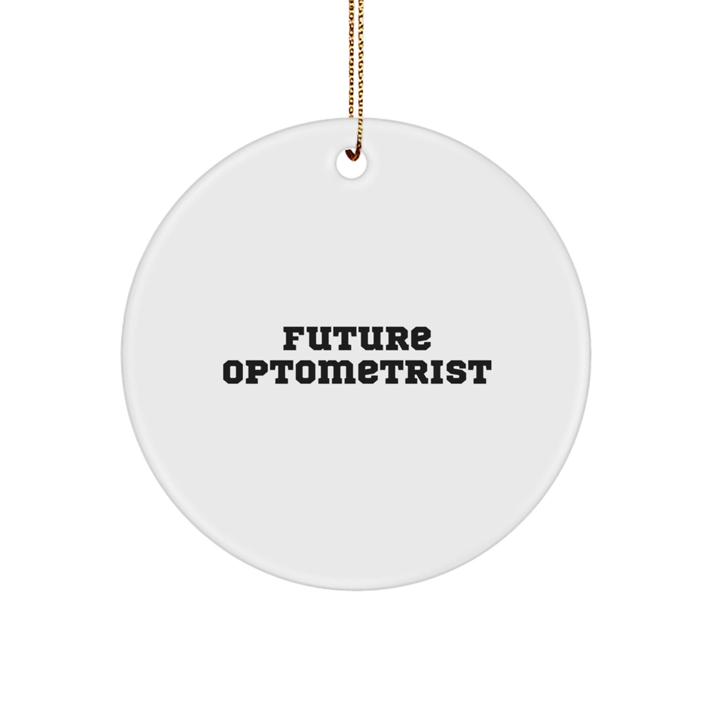 Funny Optometrist Gifts for Future Optometrist, Inspirational Circle Ornament with Quote, Gifts from Family for Optometrist Christmas Unique Presents - Image 1