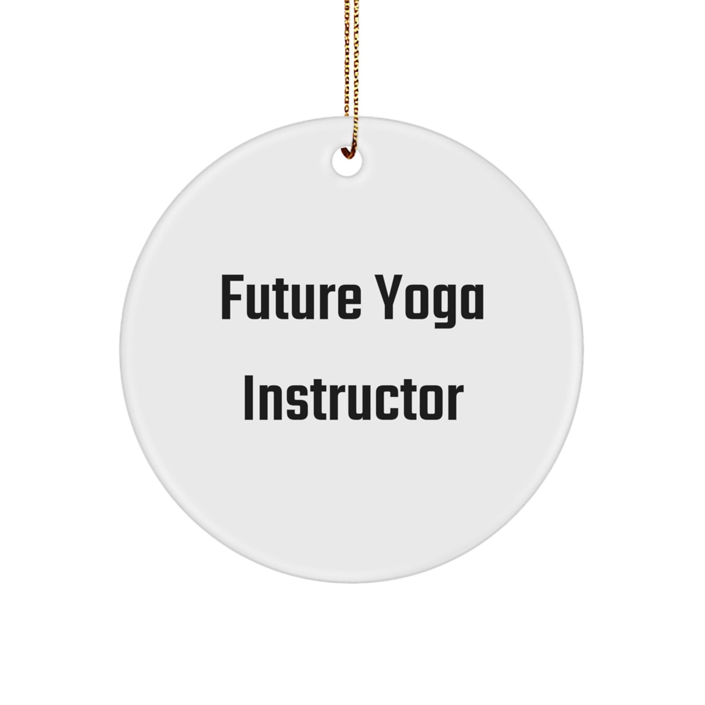 Funny Yoga Instructor Gifts - 'You're a-Maze-ing' Circle Ornament for Christmas, Gifts from Friends to Future Yoga Instructors - Image 1