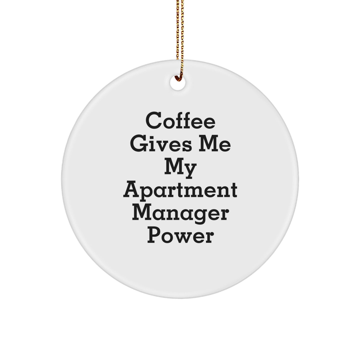 Funny Apartment Manager Gifts from Friends - Christmas Unique Ornaments for Apartment Managers - Image 1