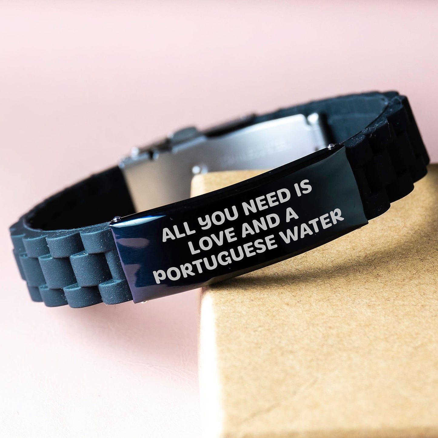 Funny Portuguese Water Dog Gifts - Portuguese Water Dog Lover's Glide lock Clasp Bracelet, Birthday Unique Gifts from Friends to Portuguese Water Dog Owners - Image 3