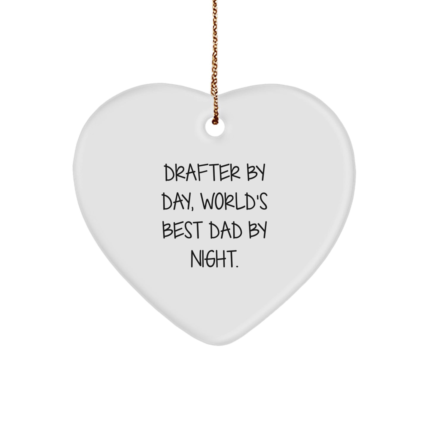 Heartfelt Drafter Gifts from Men, Funny Quote by Drafter By Day, World's Best Dad By Night, Christmas Unique Gifts for Drafter - Image 1