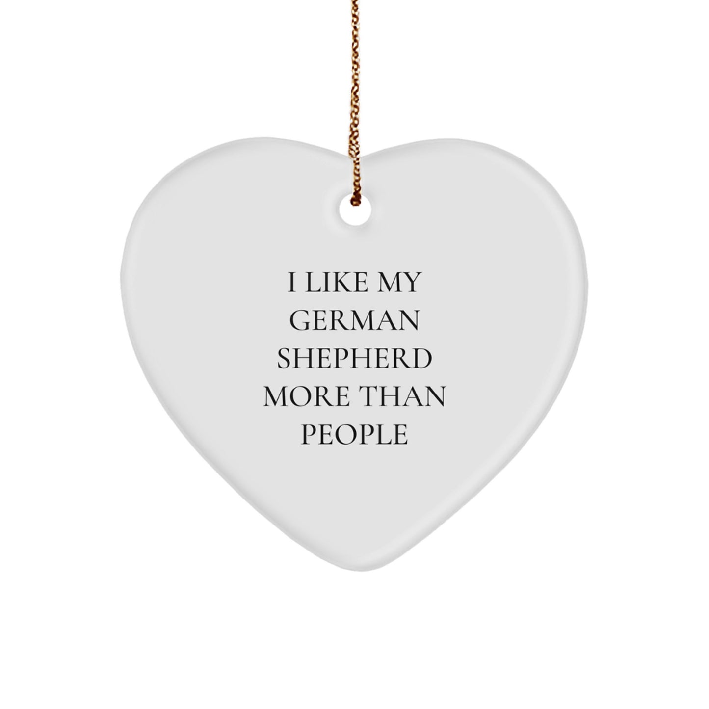 Funny German Shepherd Dog Heart Ornament Gifts for Men from Friends, German Shepherd Dog Unique Christmas Unique Gift Ideas - Image 1
