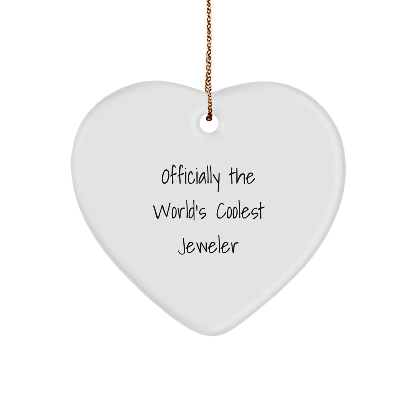 Funny Heart Ornament Gifts from Men to Jeweler Friends for Christmas - Image 1