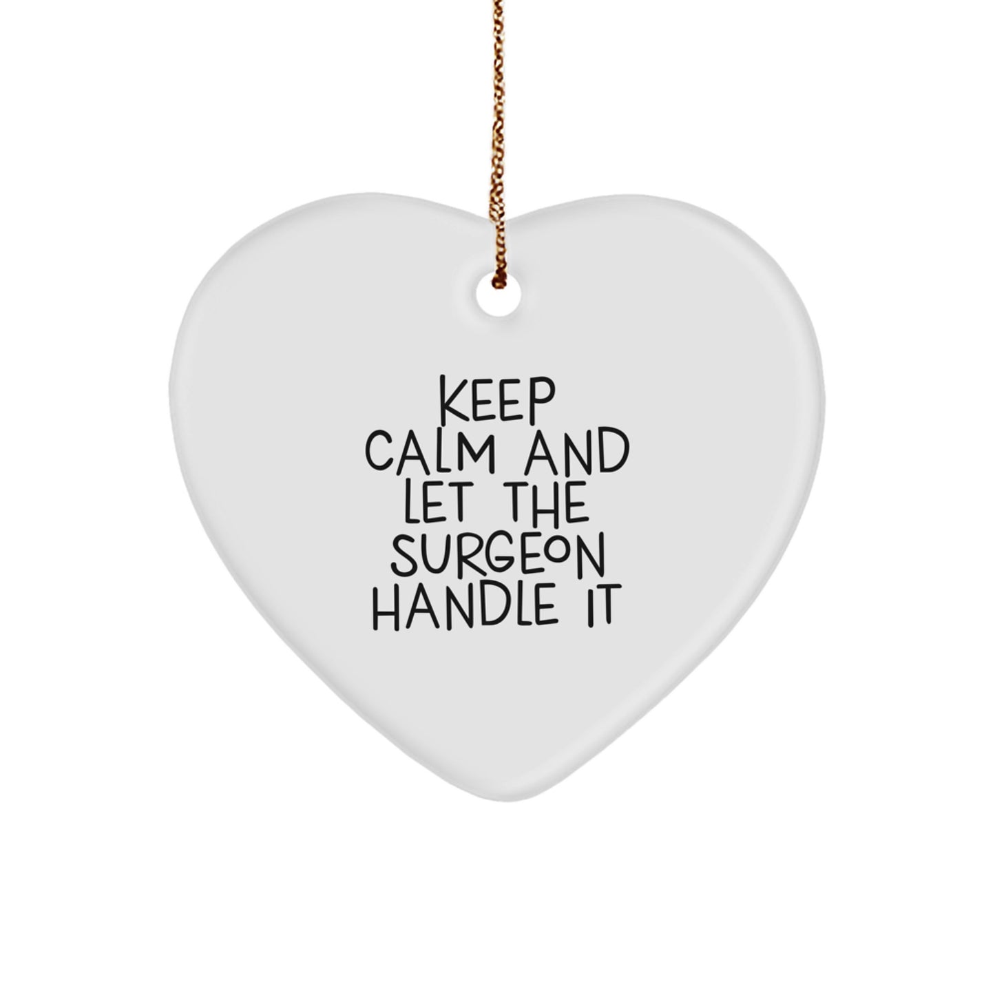 Funny Surgeon Heart Ornament Gifts from Men for Surgeons with Christmas Unique Gifts, Perfect for Surgeons - Image 1