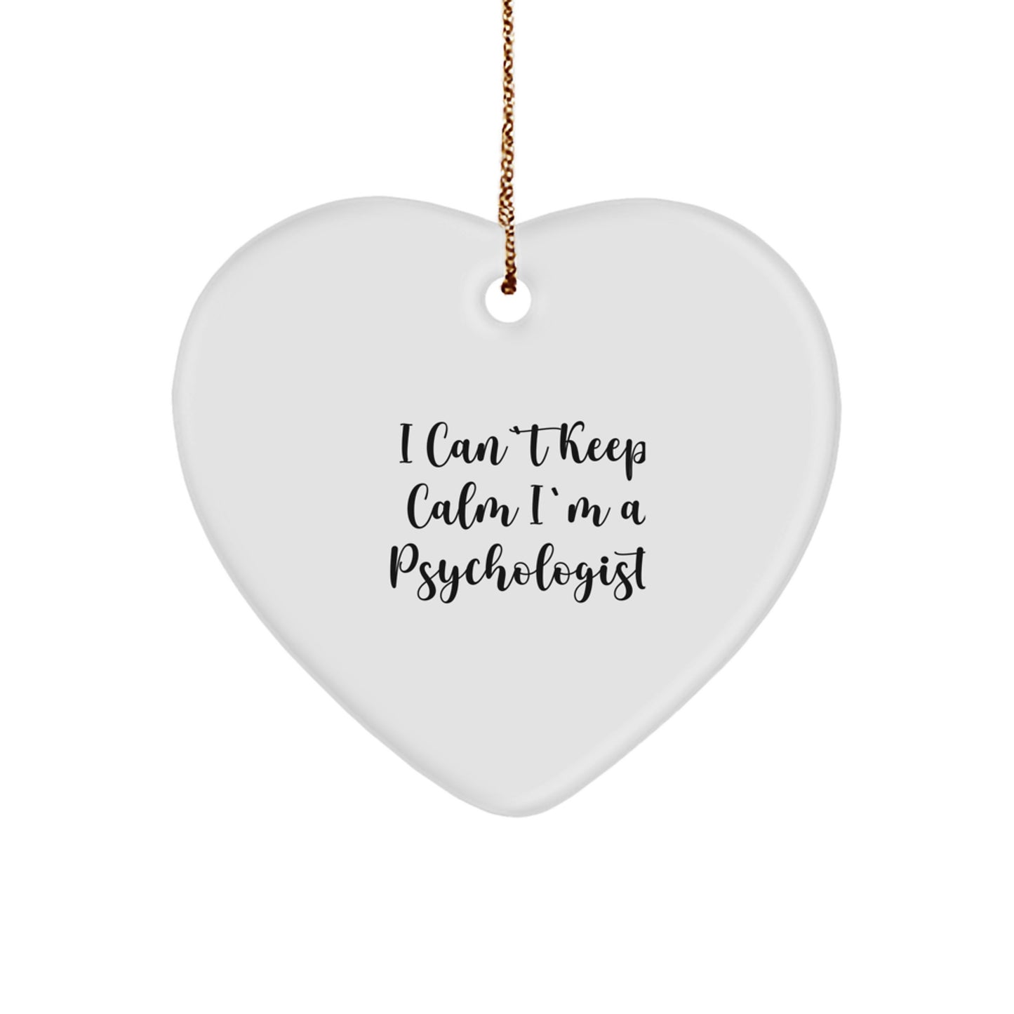 Funny Psychologist Heart Ornament Gifts from Men to Family with Christmas Unique Presents - Image 1