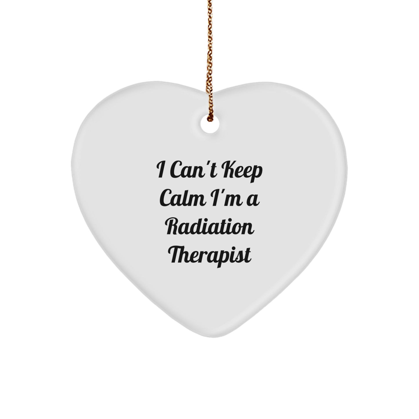 Funny Radiation Therapist Heart Ornament Gifts from Friends and Family for Christmas Unique Presents - Image 1