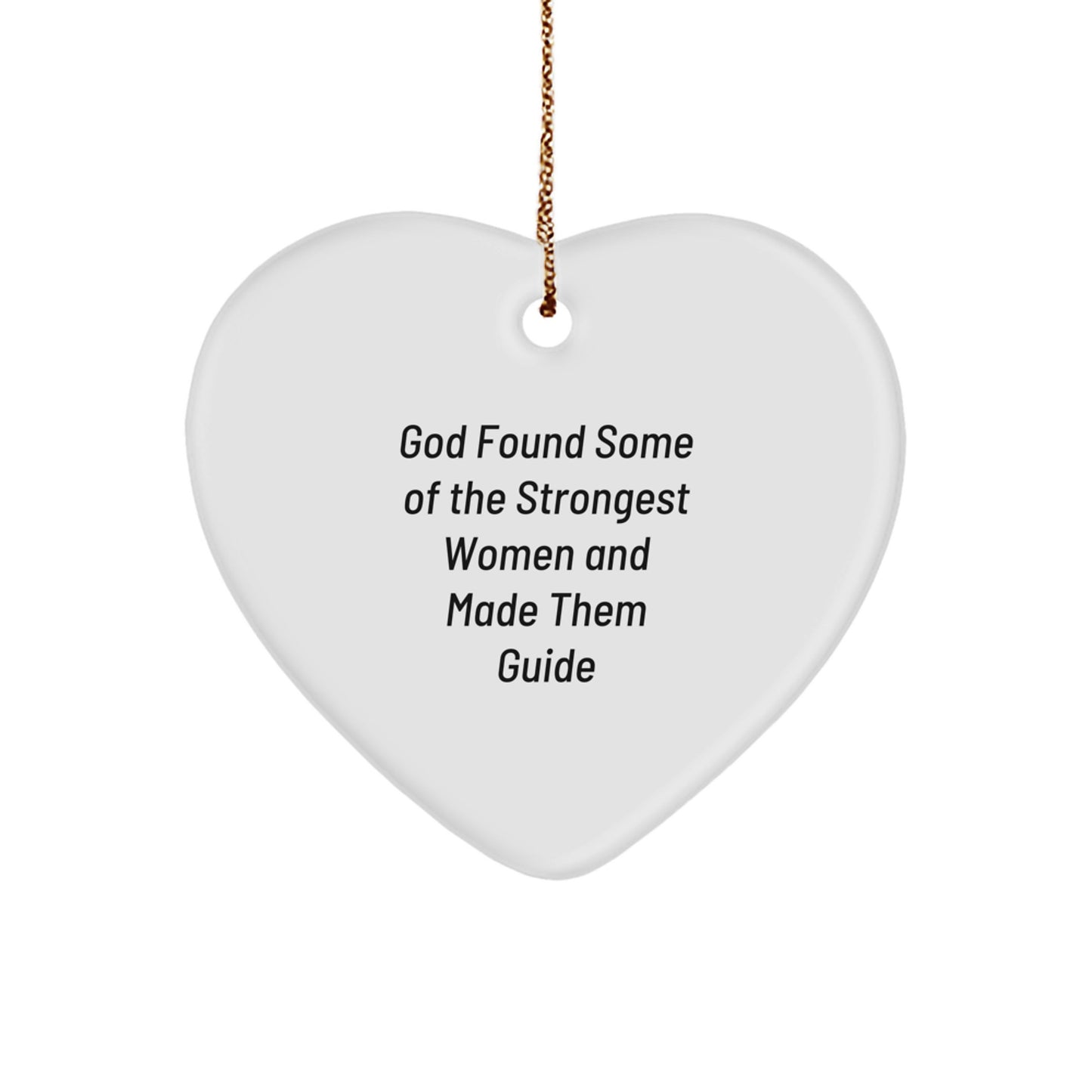 Funny Guide Gifts from Women, Heart Ornament Christmas Unique Presents for Guide Lovers, Inspirational Quote Decorations - Image 1
