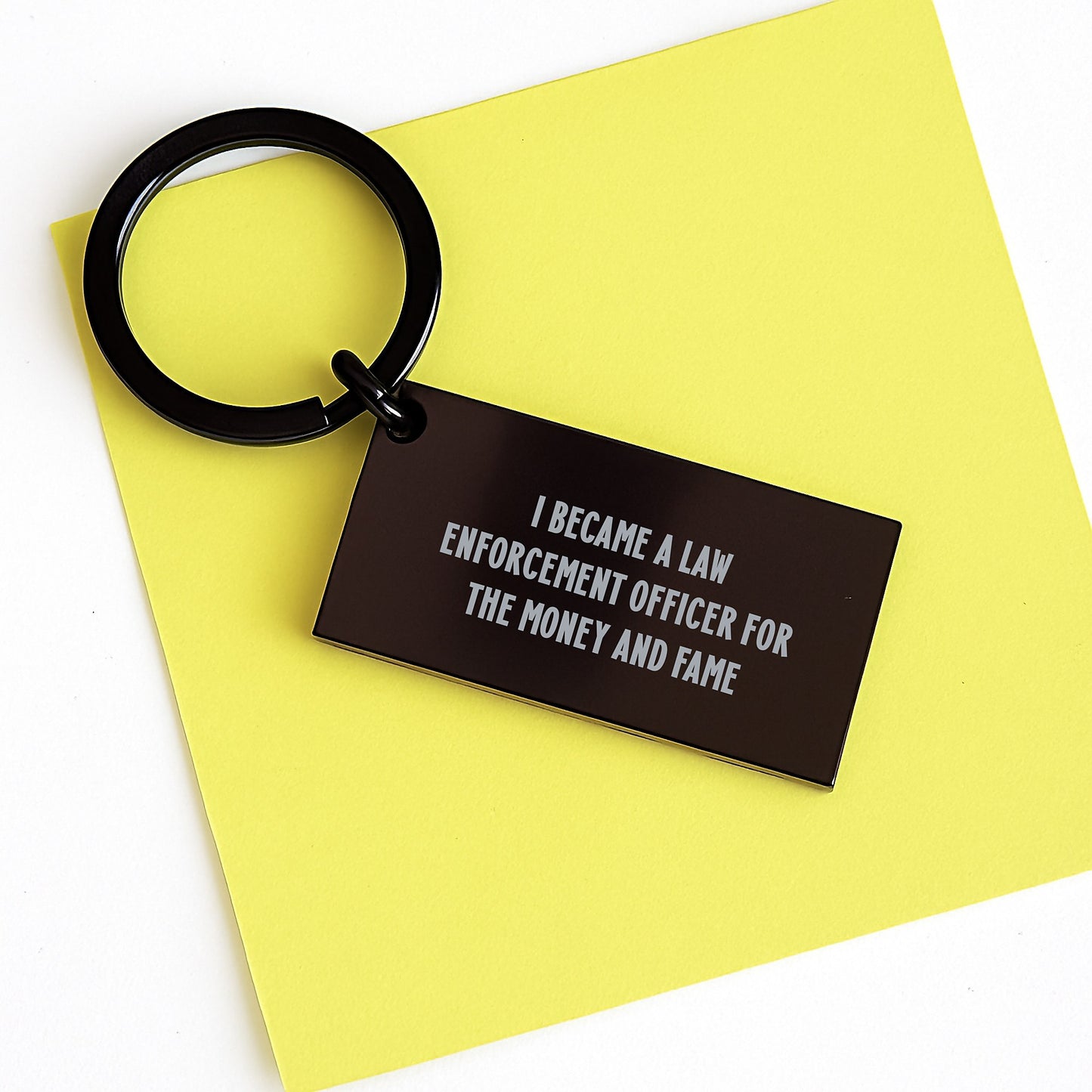 Funny Law Enforcement Officer Keychain Gifts from Men to Law Enforcement Officer - Unique Christmas Unique Gifts for Law Enforcement Officer - Image 3