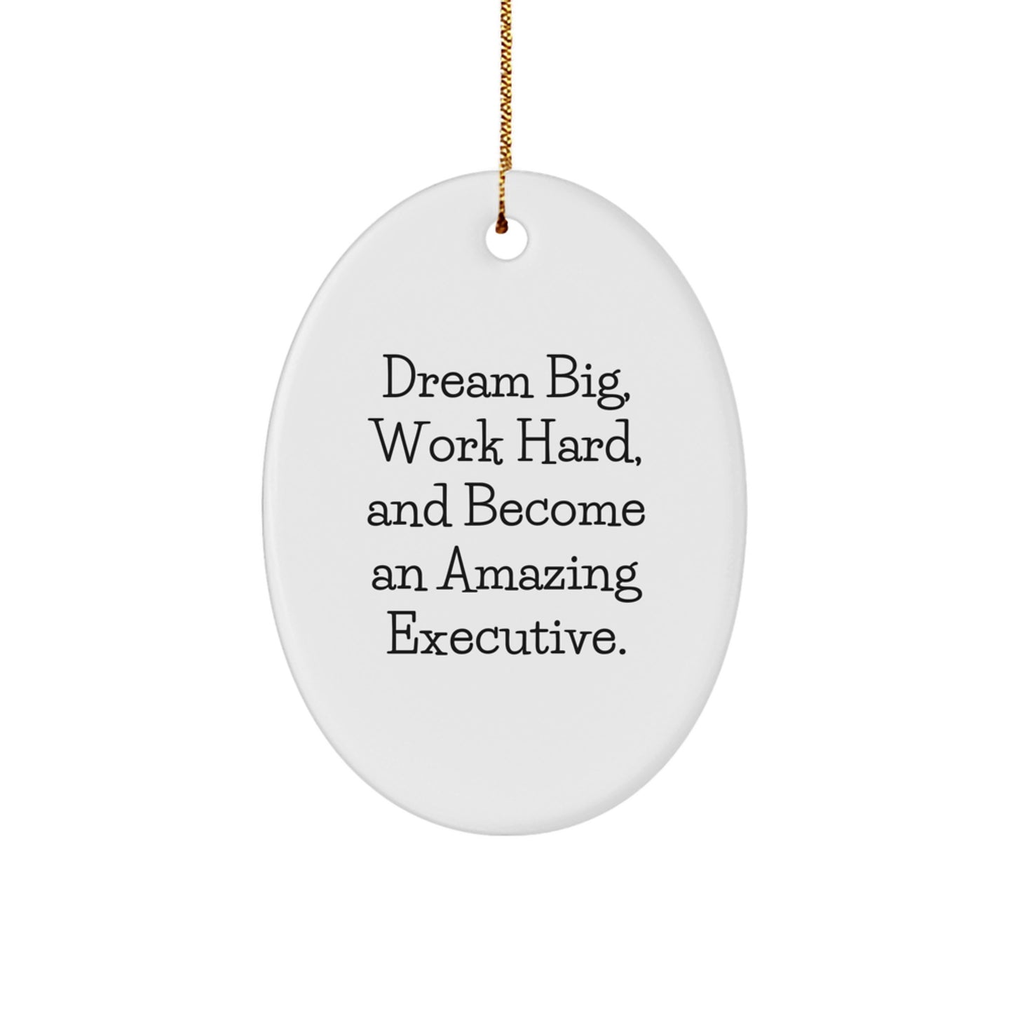 Inspirational Oval Ornament Executive Gifts from Men Friends Coworkers, Dream Big Motivational Office Decor for Executive Women, Christmas Unique Executive Gifts for Him Her - Image 1