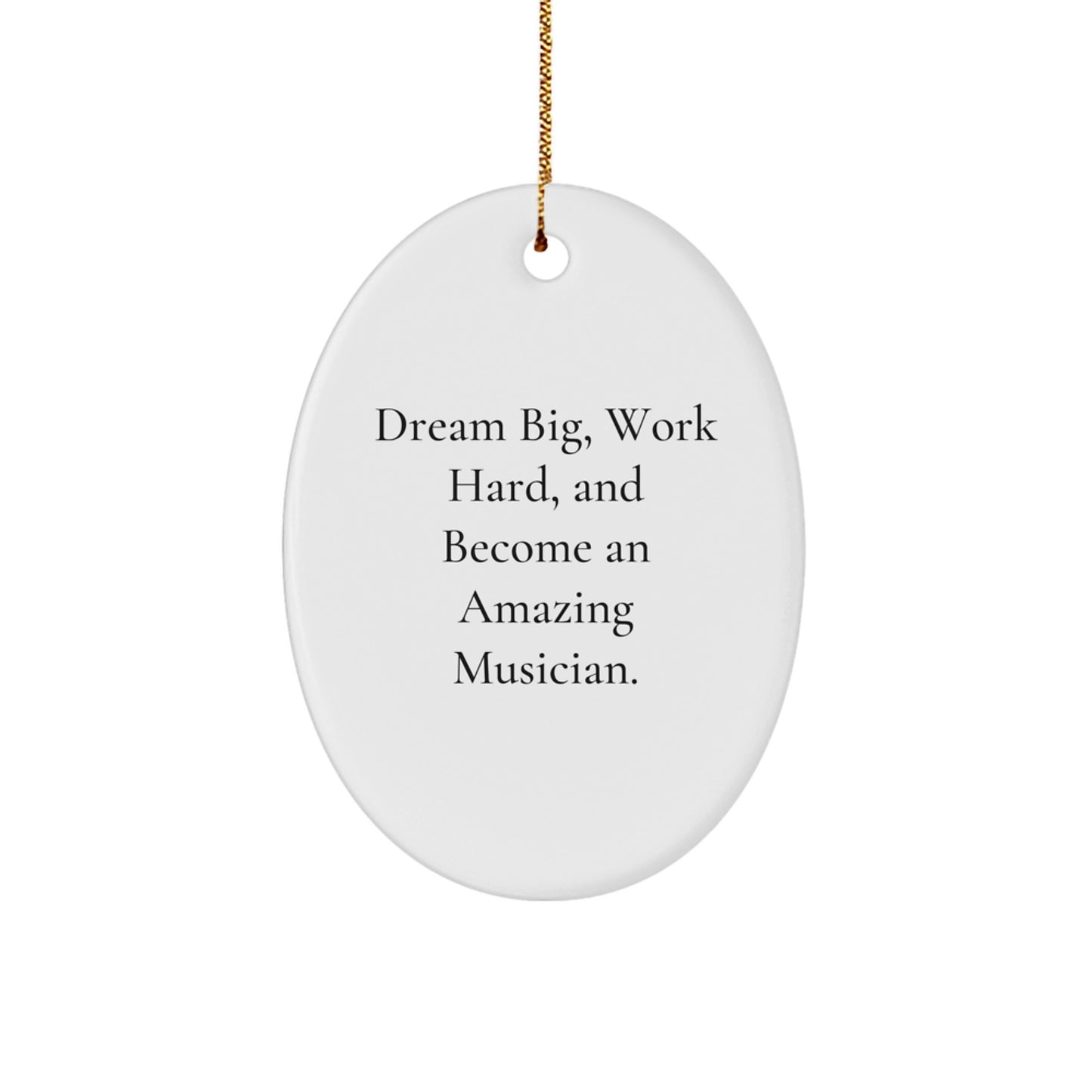 Funny Musician Oval Ornament Gift from Family for Musician Christmas Unique Gifts - Image 1