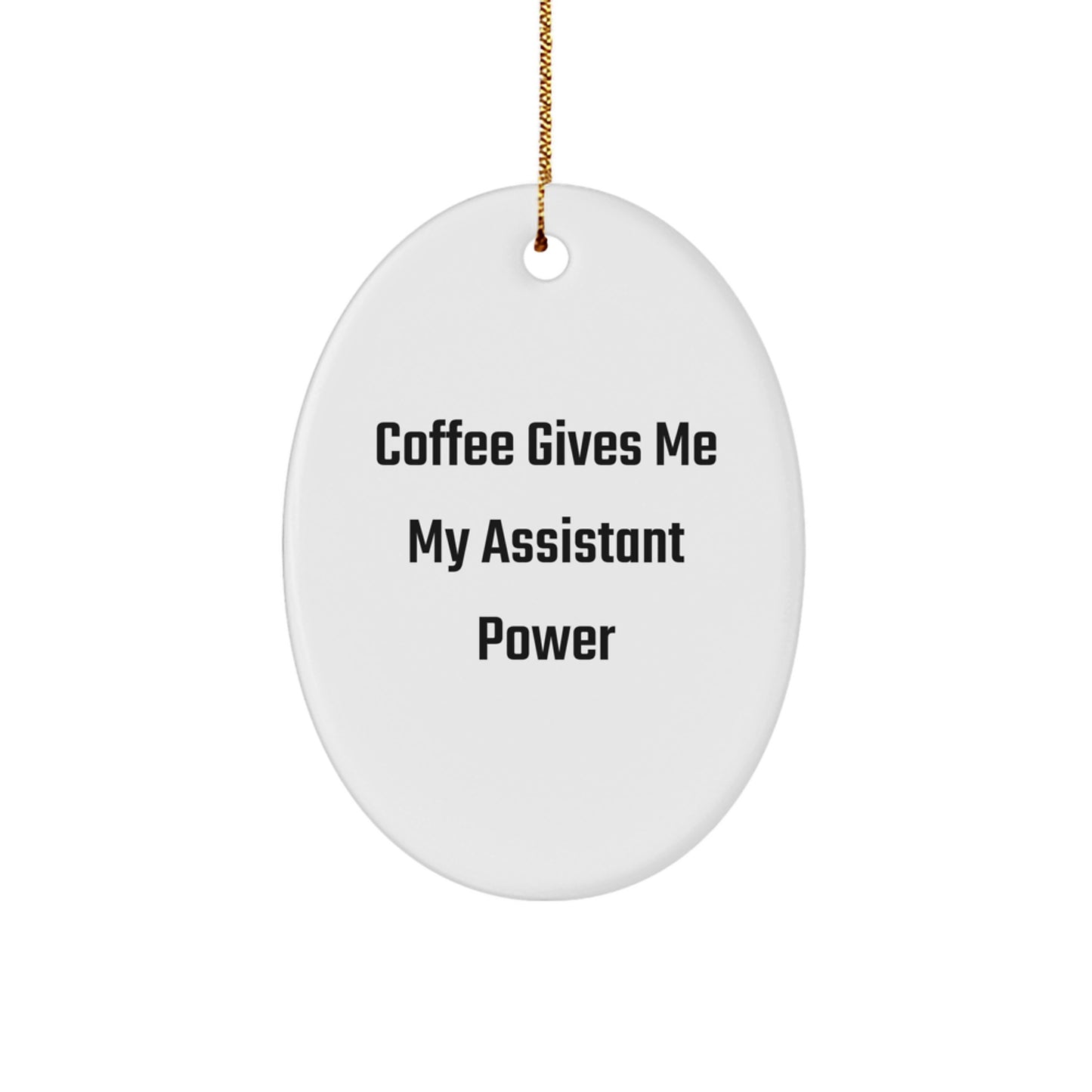 Funny Oval Ornaments for Assistant Enthusiasts Gifts from Friends and Family - Christmas Unique Gifts - Image 1