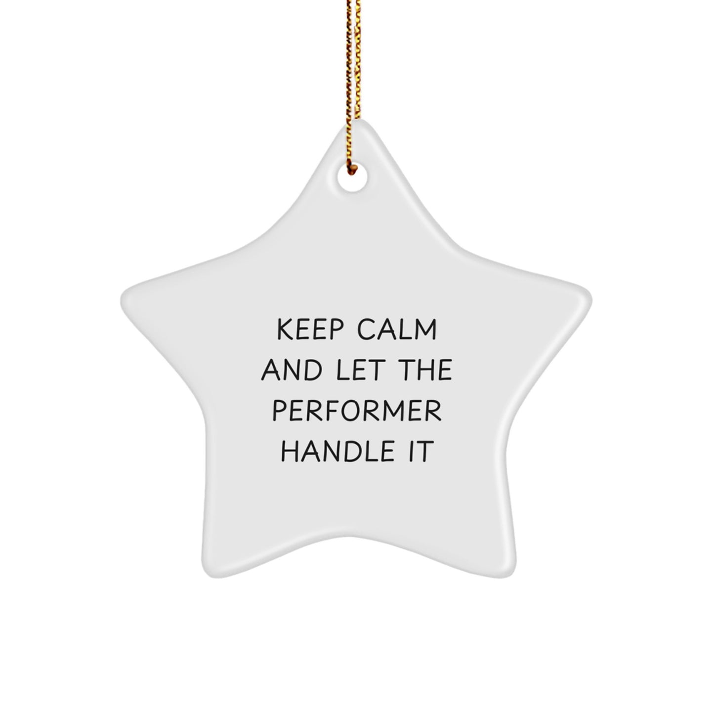 Funny Star Ornament Gifts from Friends for Performer Lover, Christmas Unique Gifts - Image 1