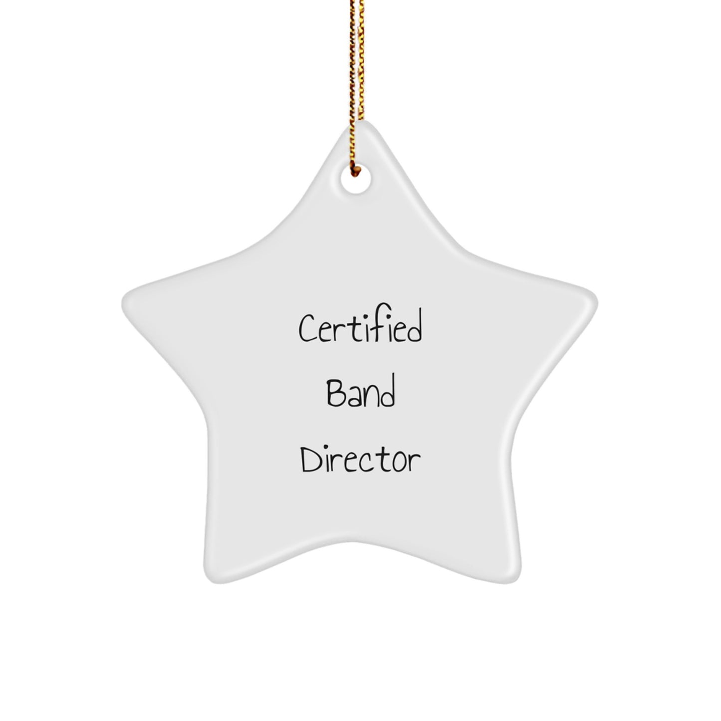 Encouraging Band Director Gifts from Friends and Family - Funny Star Ornament for Christmas - Image 1