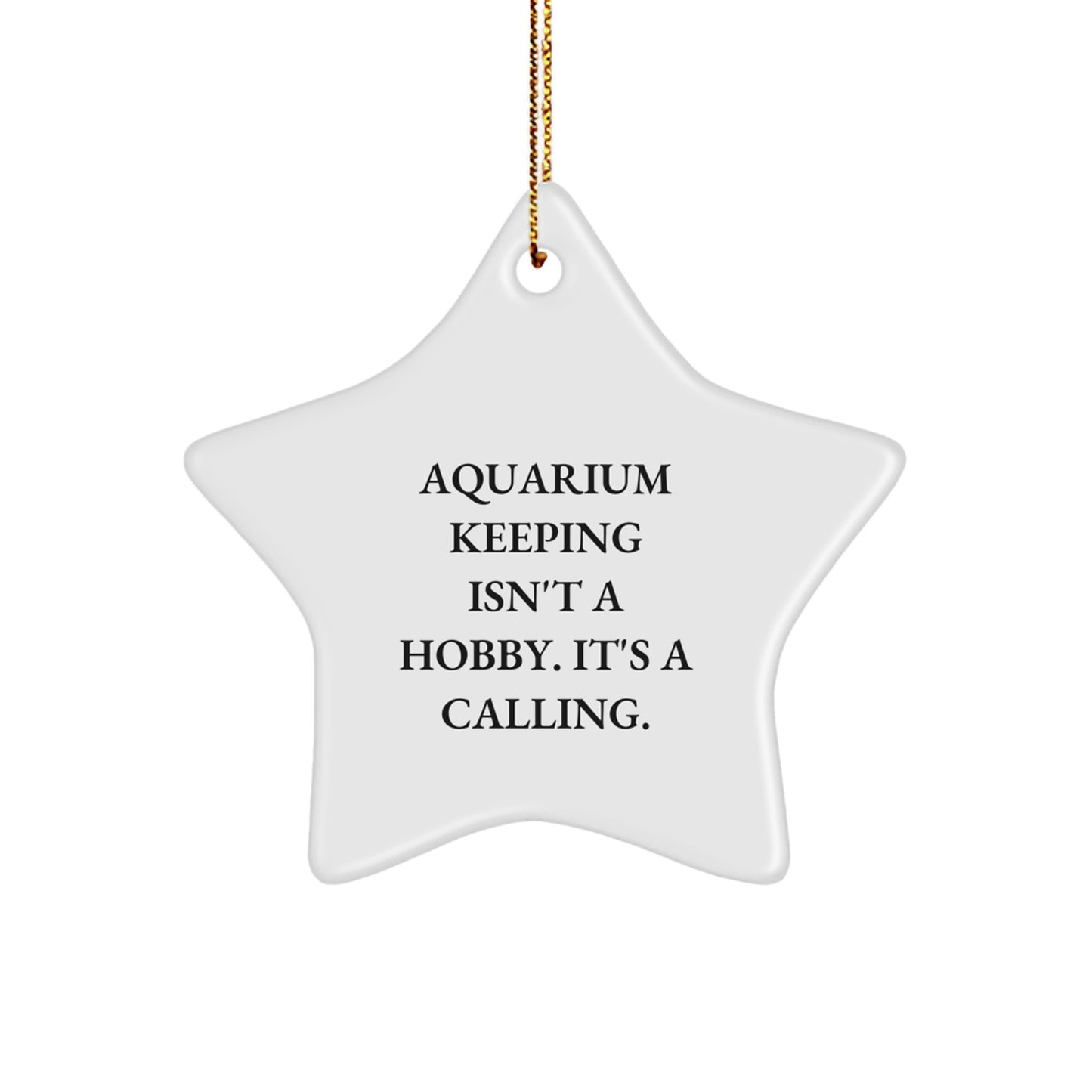 Aquarium Keeping Gifts for Men from Friends - Inspirational Star Ornament for Christmas - Image 1