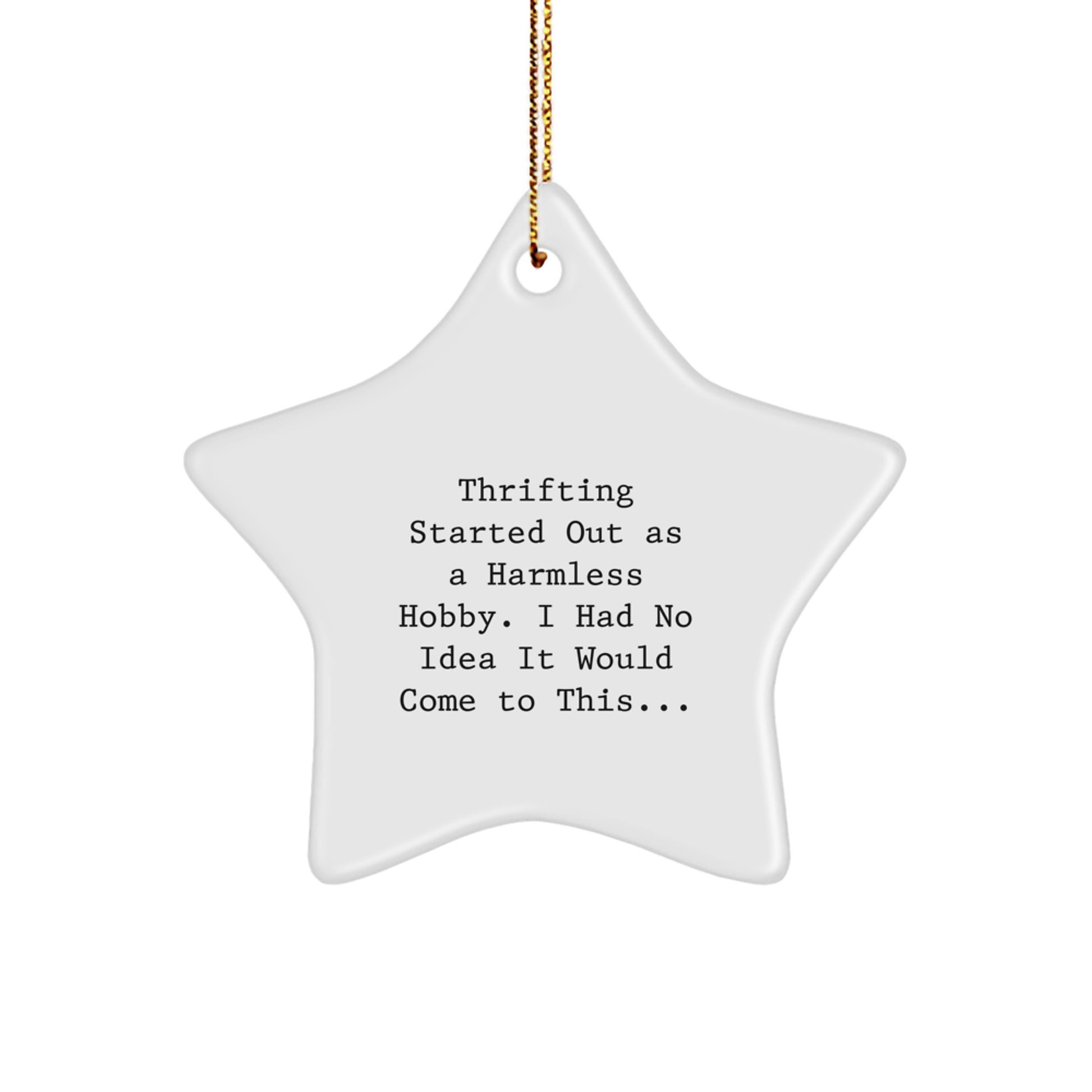 Thrifting Gifts from Women to Family Members - Funny Star Ornament for Christmas Unique Treasures - Image 1