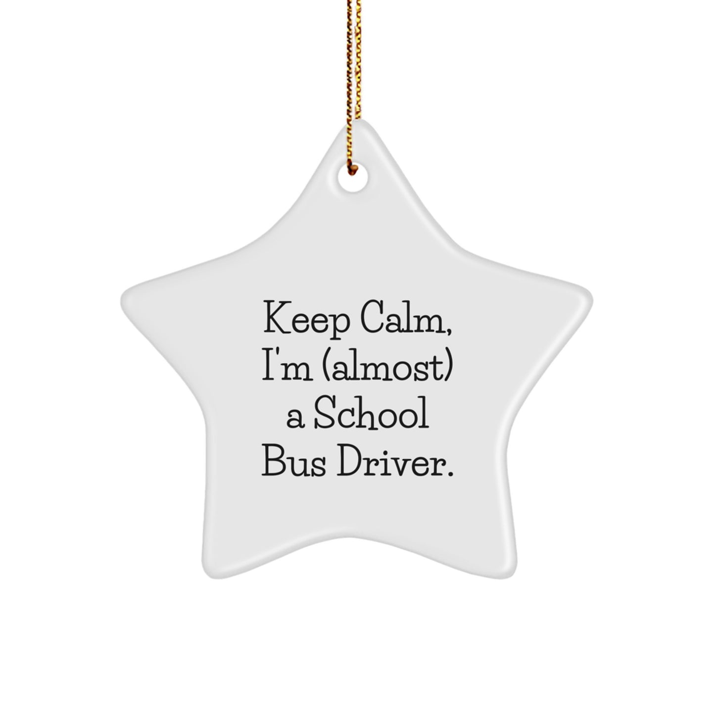 Funny School Bus Driver Star Ornament Gifts for Men, Women, Friends, Coworkers from Family, Perfect for Christmas Unique Presents - Image 1
