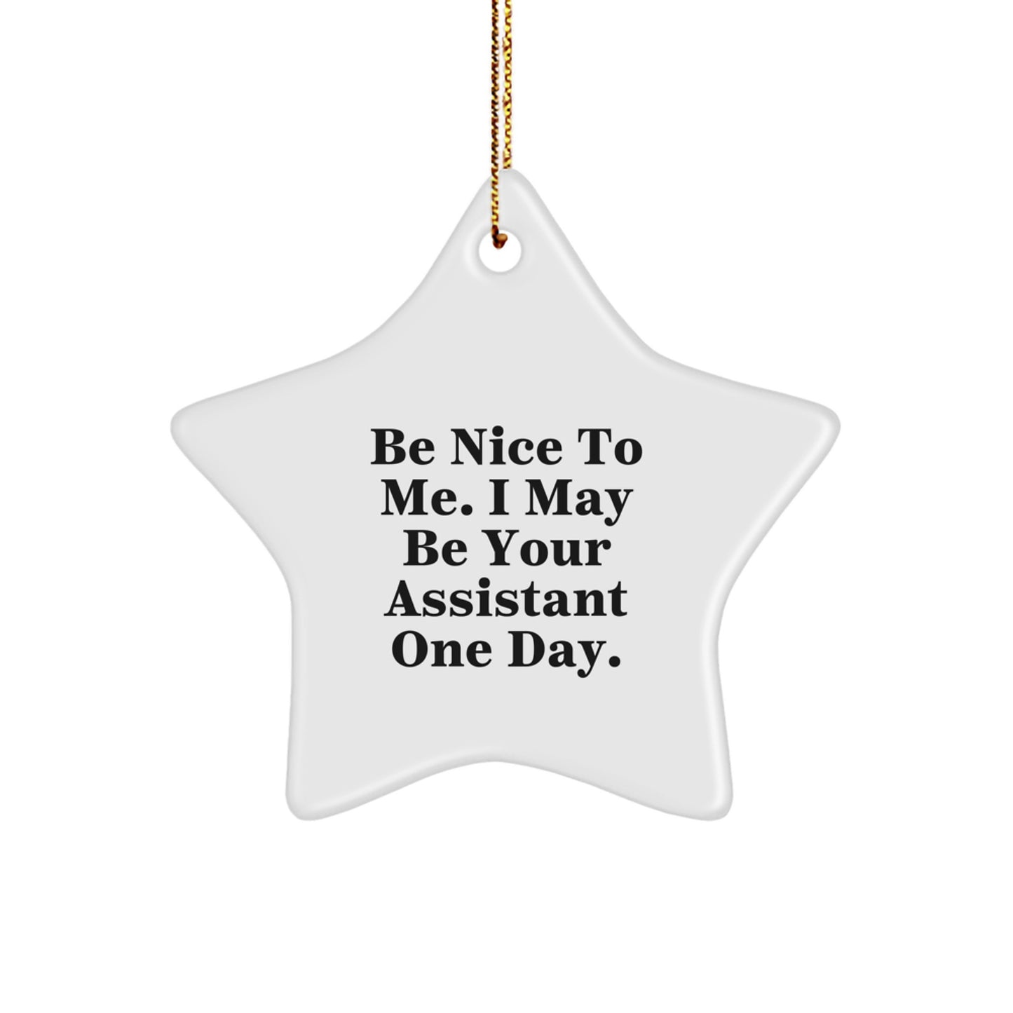 Funny Assistant Star Ornament Gifts from Friends and Family for Christmas Unique Ornaments - Image 1